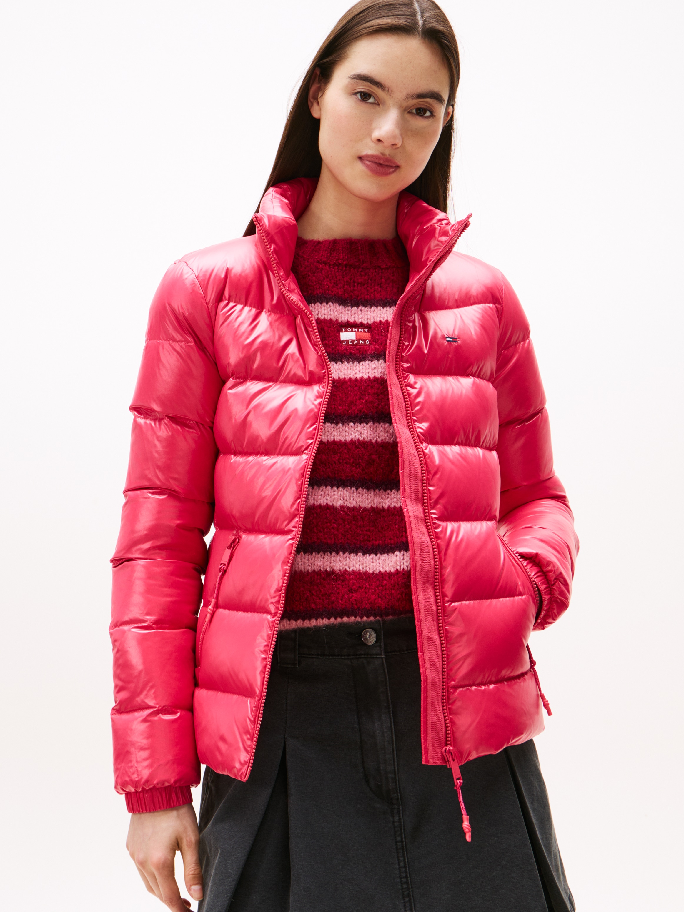 Image of Tommy Jeans Steppjacke "TJW SLIM ZIP PRINT DOWN JACKET"