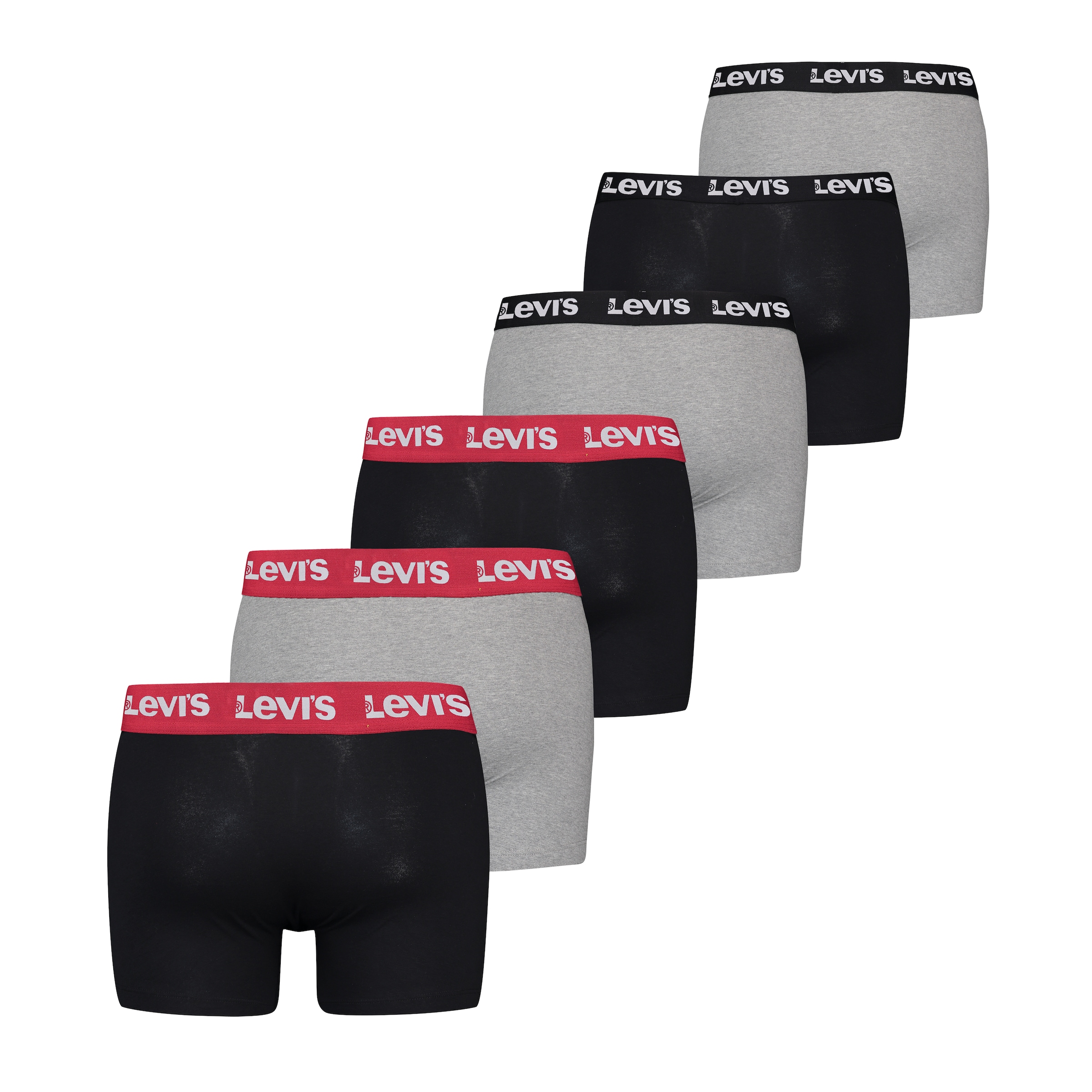 Levi's® Boxershorts »LEVIS MEN REPEAT LOGO BOXER BRIEF 6P ECOM« 6er Pack, 