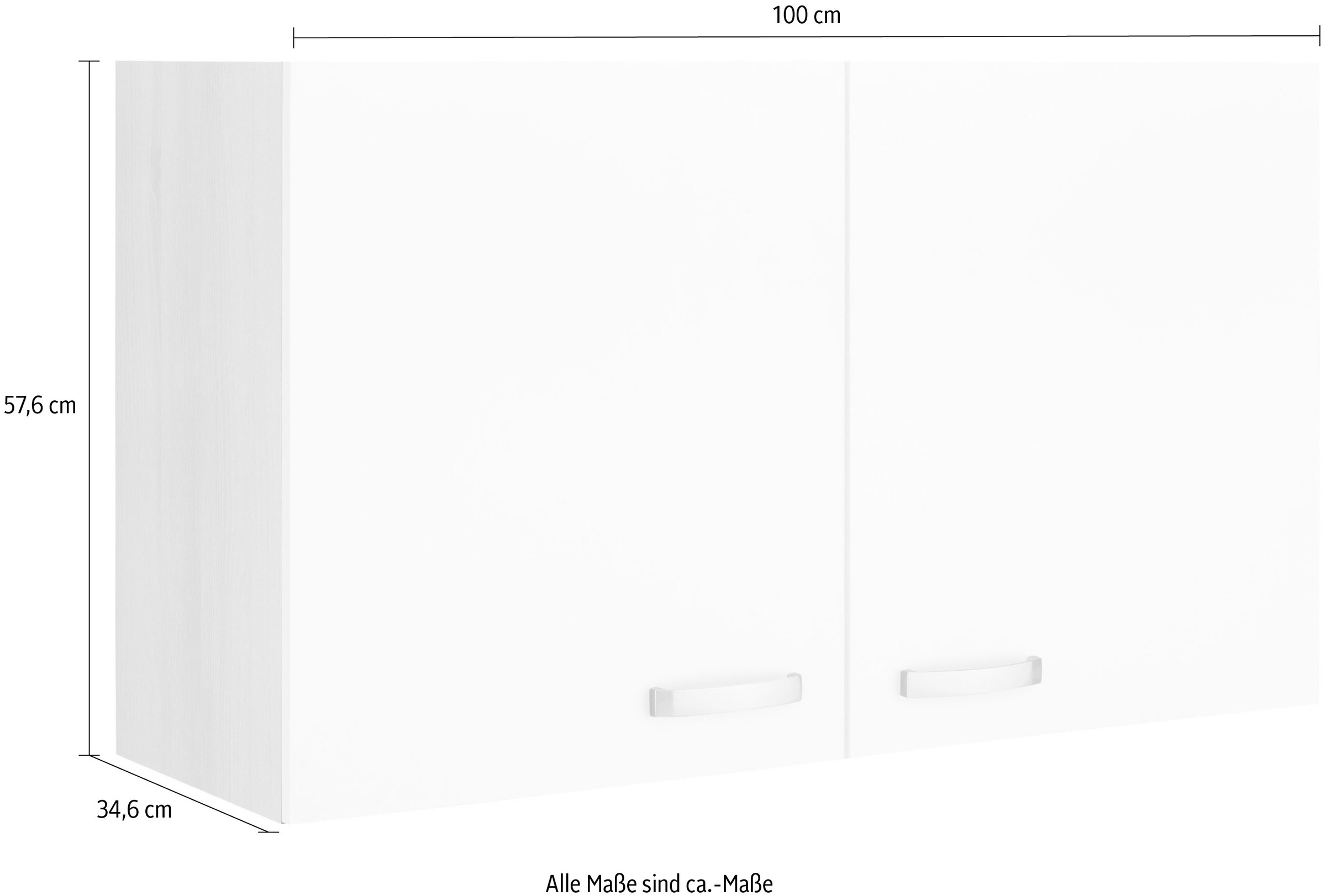 OPTIFIT Hängeschrank »Faro« , mit Metallgriffen, Breite 100 cm