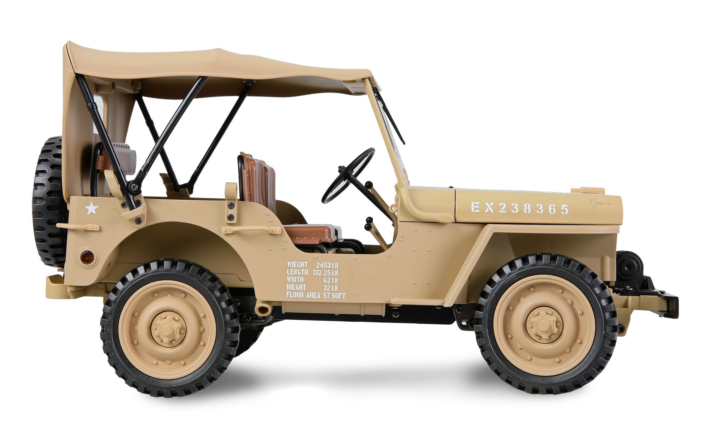 Amewi RC-Auto »Scale Crawler Jeep Willys MB 1:14« Antrieb 4x4