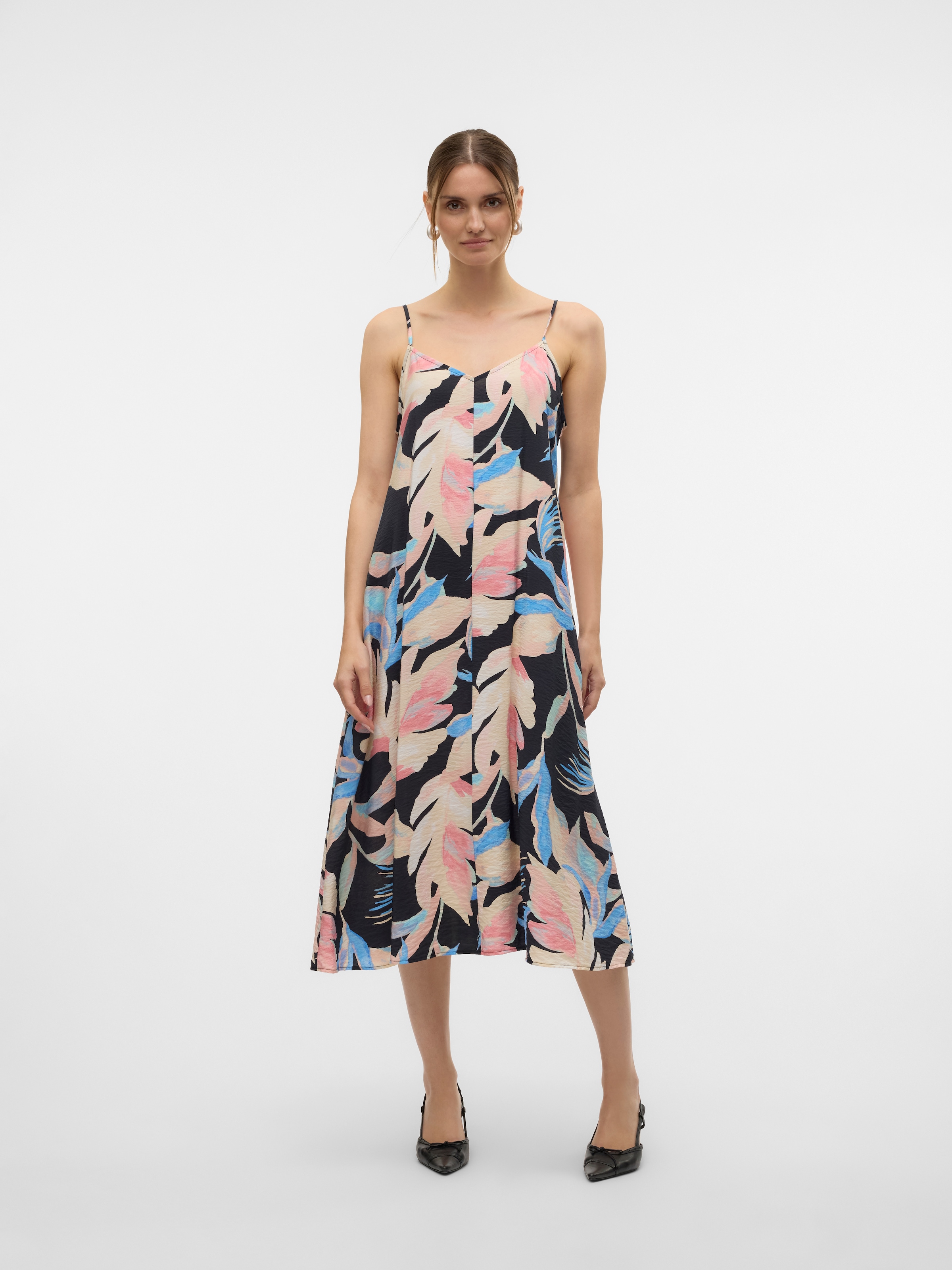 Vero Moda Spaghettikleid »VMJOSIE CALF SINGLET DRESS WVN GA NOOS«