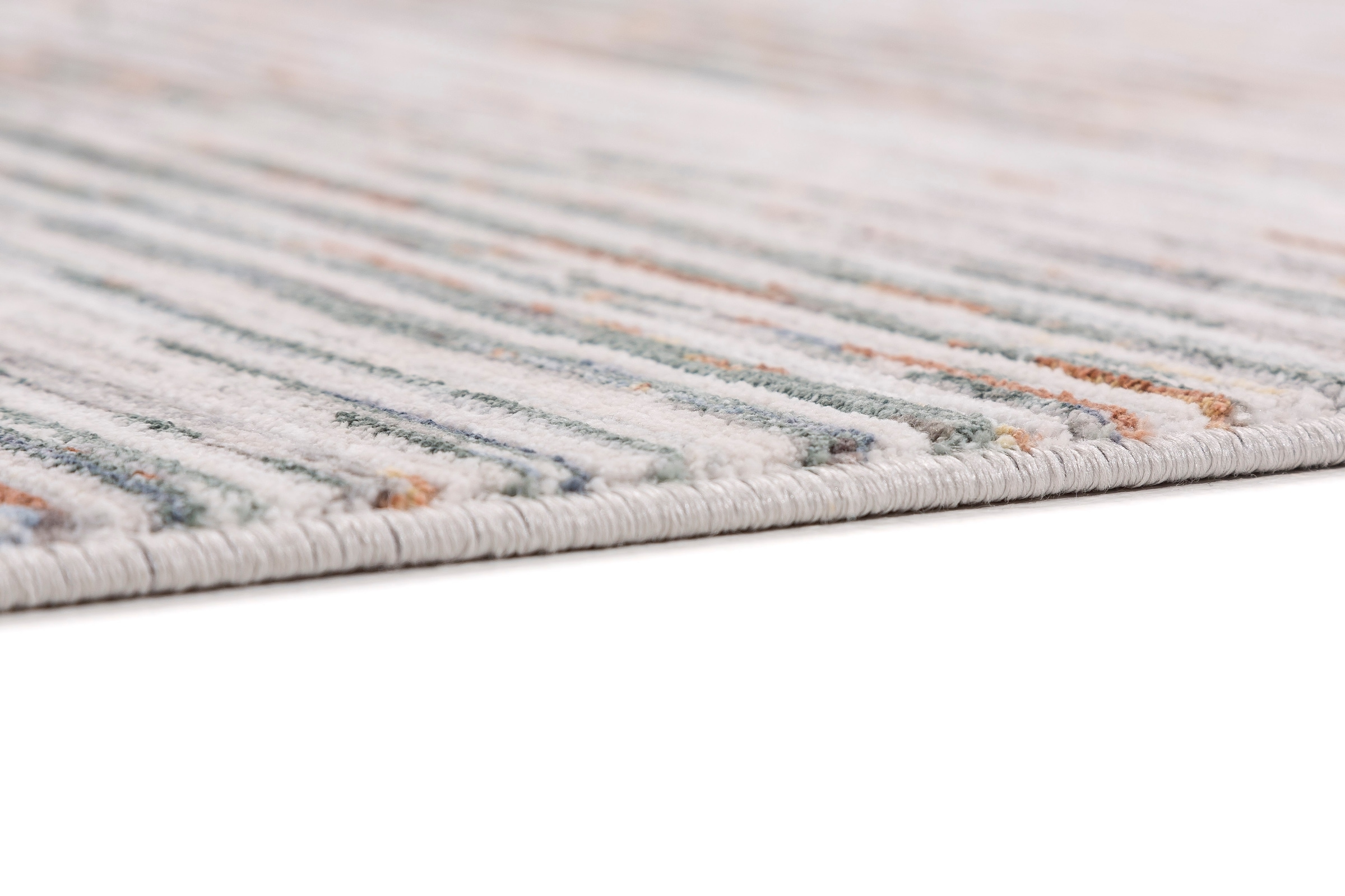 SCHÖNER WOHNEN-Kollektion Teppich »Charme 241«, rechteckig, 6 mm Höhe, leichter Kurzflor, Fransen, Wohnzimmer, Schöner Wohnen Kollektion