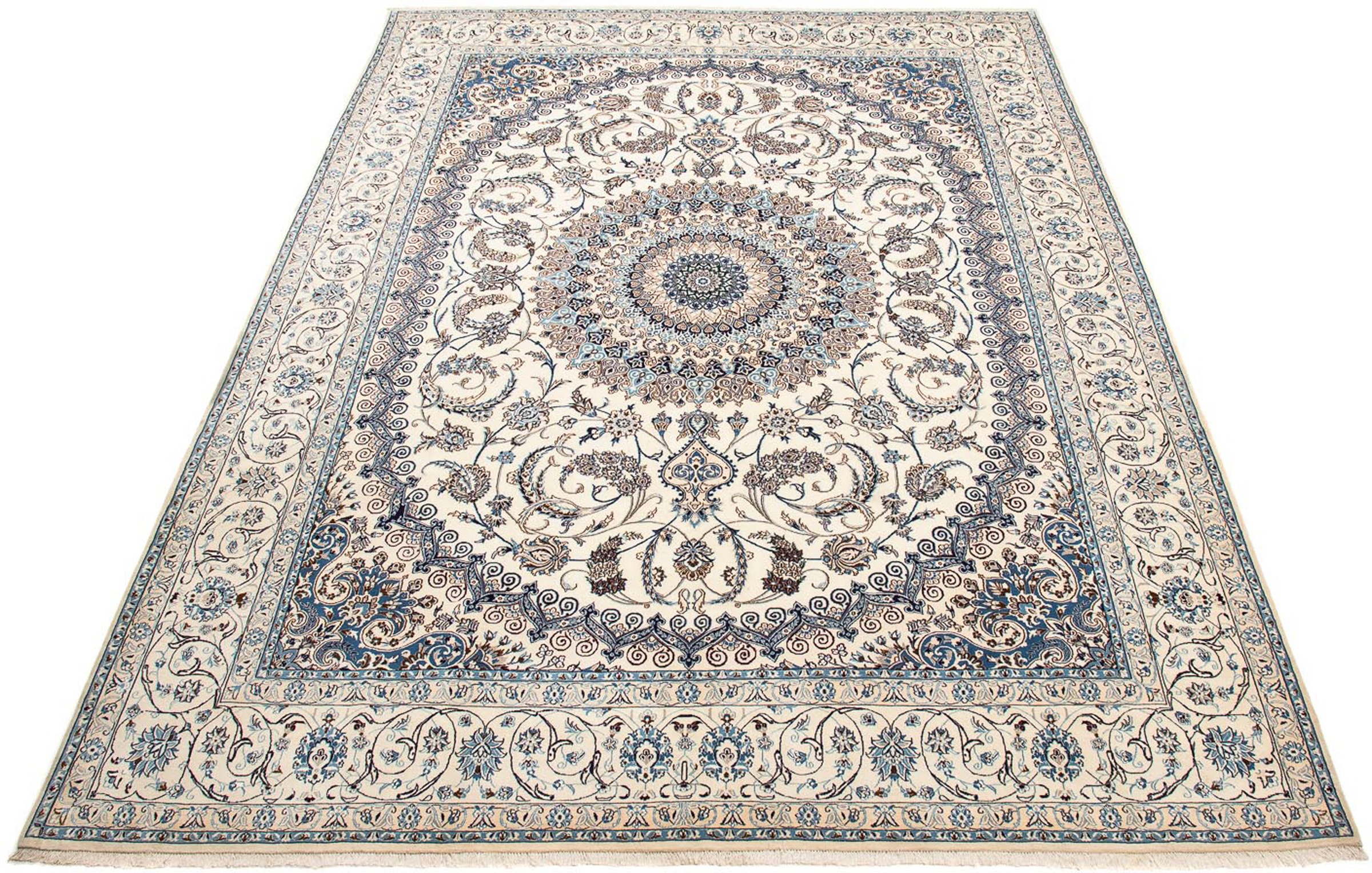 Image of morgenland Orientteppich »Perser - Nain - Premium - 402 x 291 cm - beige«, rechteckig, 6 mm Höhe, Wohnzimmer, Handgeknüpft, Einzelstück mit Zertifikat bei Ackermann Versand Schweiz