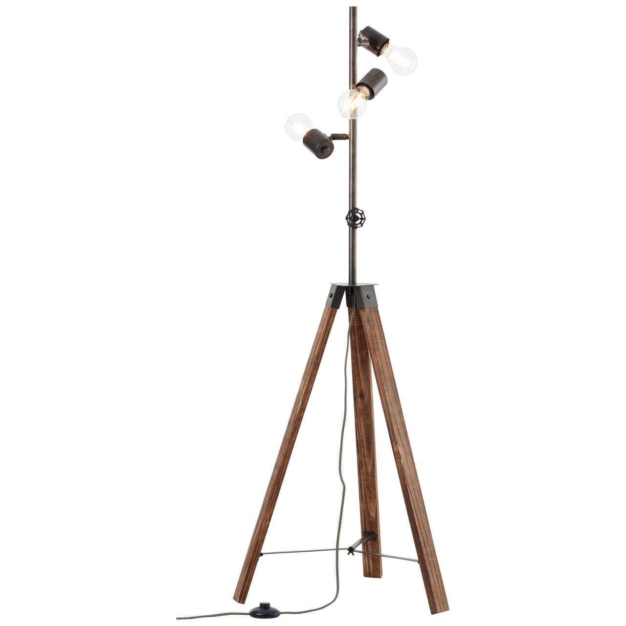 Image of Brilliant Leuchten Stehlampe »Woodhill«, E27, 1 St., 1flg antik/schwarz bei Ackermann Versand Schweiz