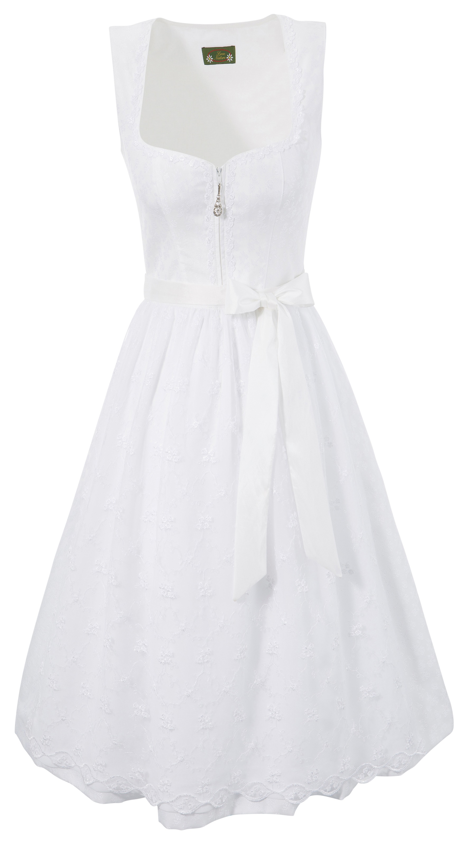 Dirndl midi mit Tüllschürze