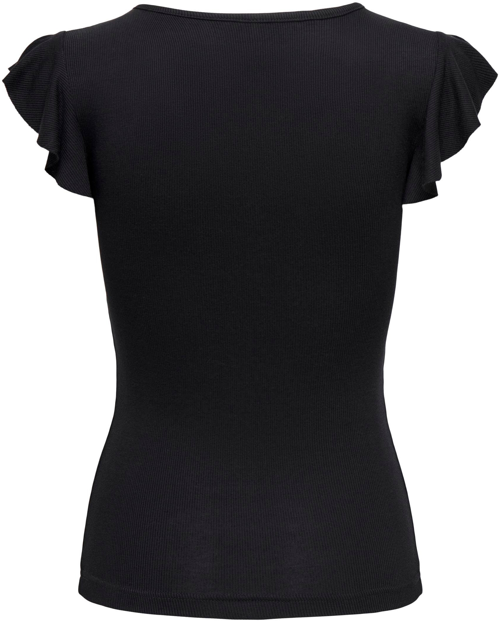 ONLY V-Shirt »ONLBELIA S/L TOP JRS NOOS«