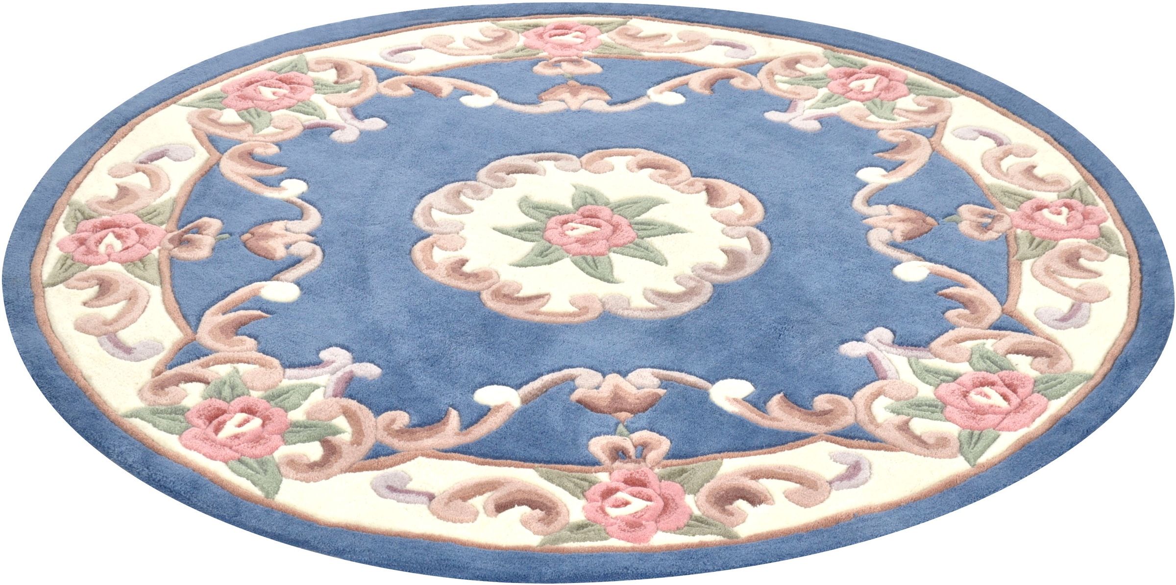 Image of THEKO Teppich »Ming«, rund, 14 mm Höhe, hochwertiges Acrylgarn, ideal im Wohnzimmer & Schlafzimmer bei Ackermann Versand Schweiz