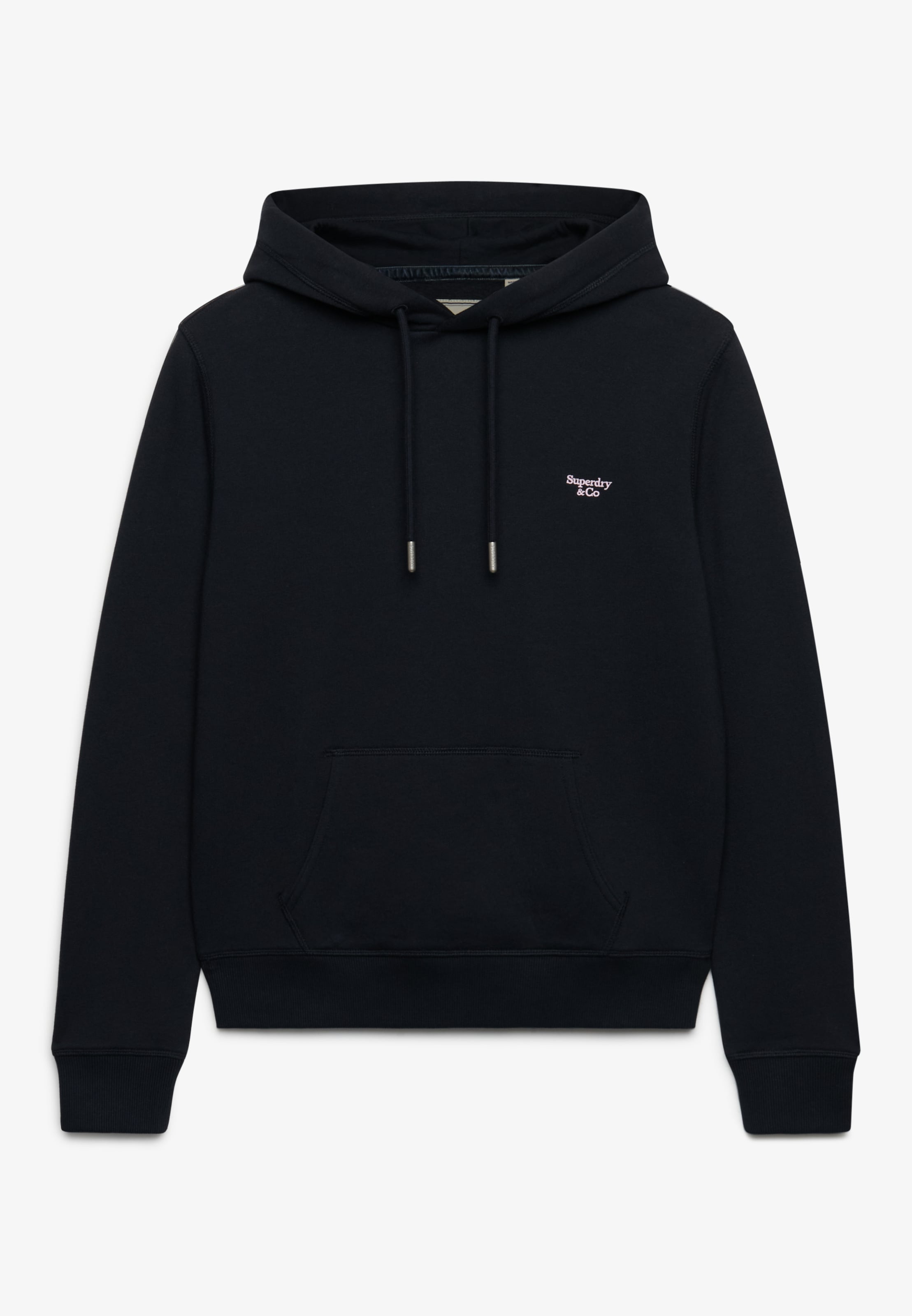 Superdry Sweat à capuche »SIGNATURE EMB HOOD«, mélange coton, coupe décontractée
