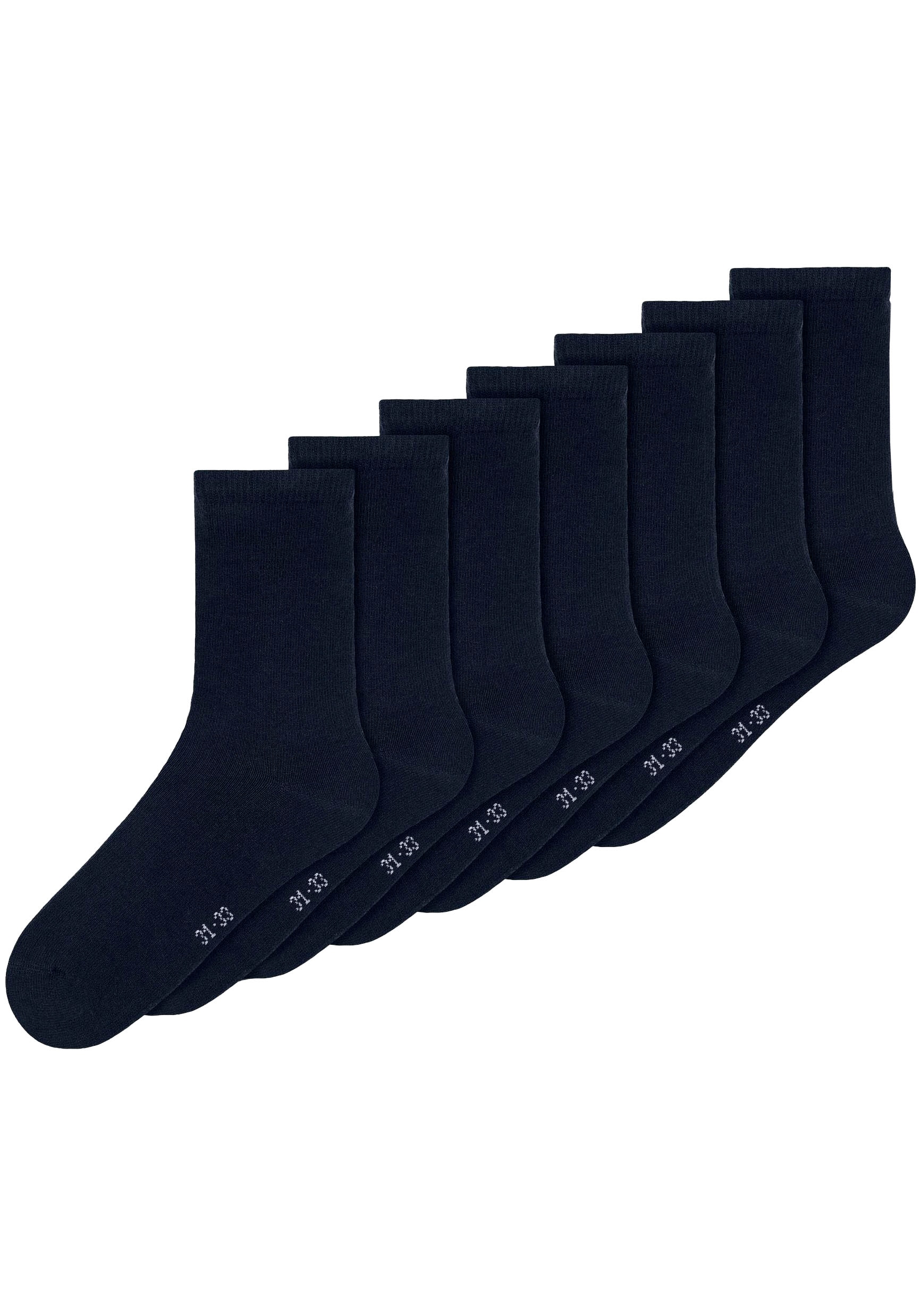 Name It Chaussettes »NKNSOCK 7P SOLID NOOS« Paquet, 7 Couple tlg.
