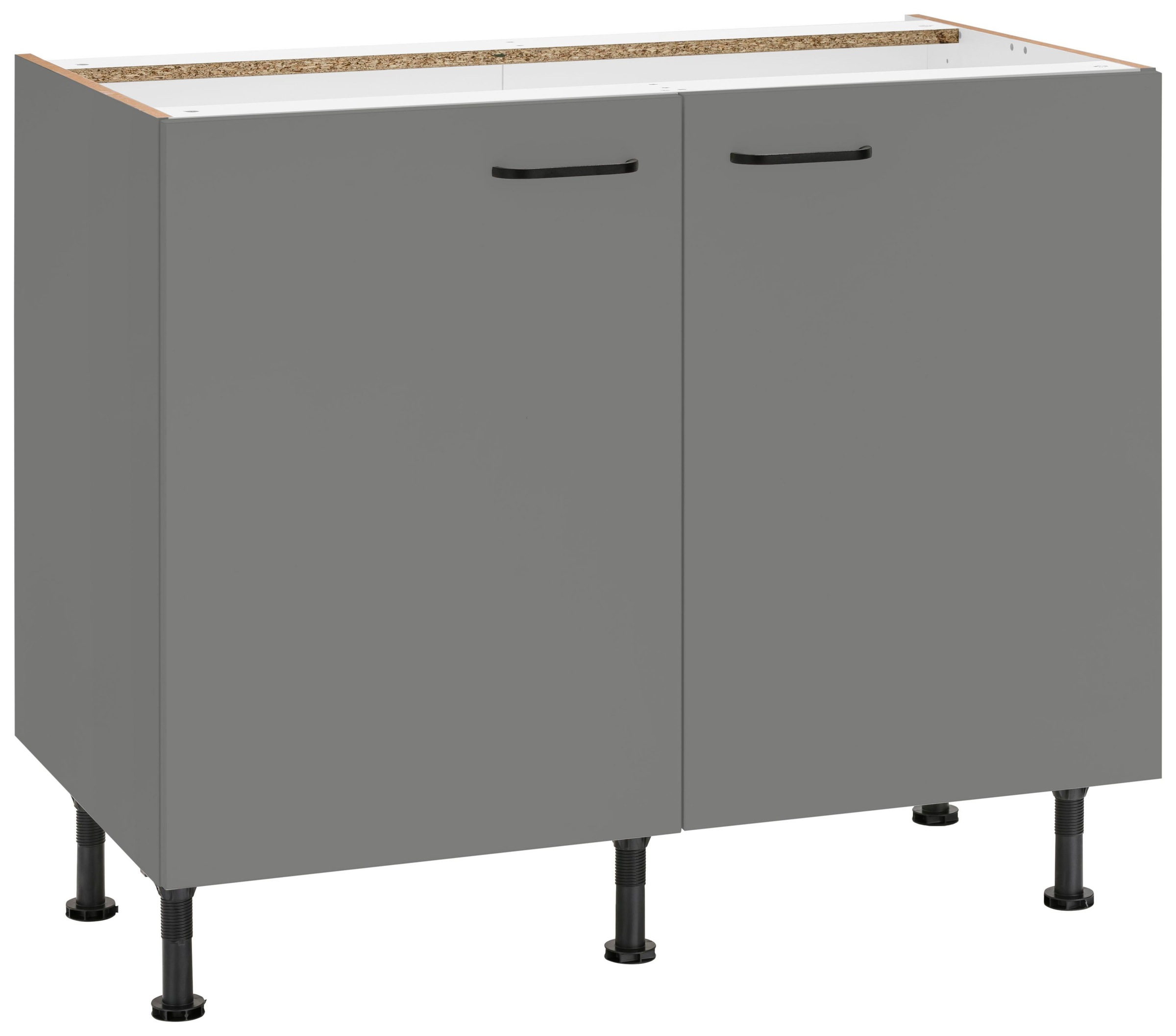 Image of OPTIFIT Unterschrank »Elga«, mit Soft-Close-Funktion, höhenverstellbaren Füssen und Metallgriffen, Breite 100 cm bei Ackermann Versand Schweiz