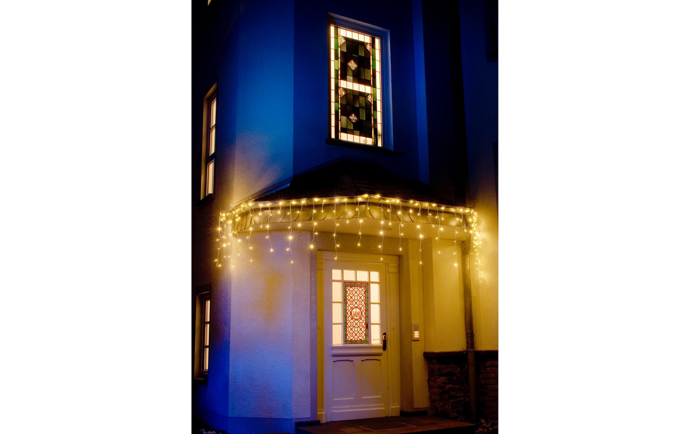 KONSTSMIDE Rideau lumineux LED »5 m Weiss 200 LED Outdoor« 200 cuis-flammig