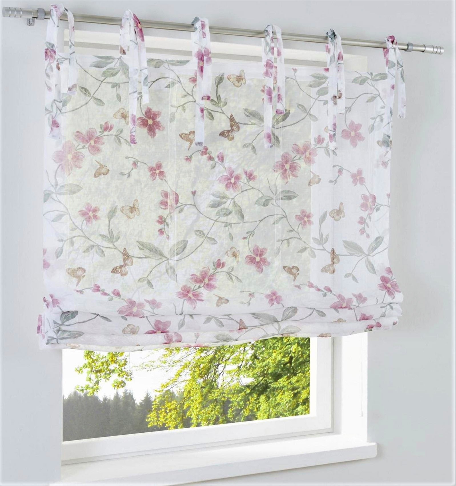 Image of Kutti Raffrollo »Lilu«, mit Bindebänder, freihängend, mit Bindebändern bei Ackermann Versand Schweiz