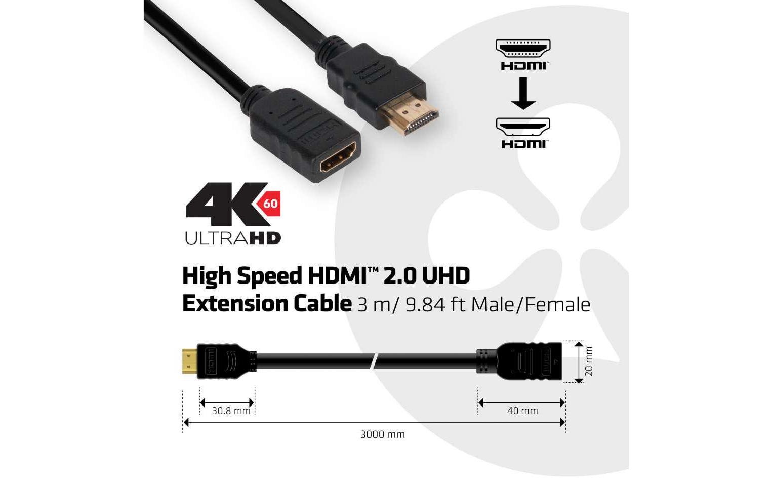   HDMI-Kabel »Club 3D Club 3D Kabel HDMI 2.0 - HDMI, 3 m«
