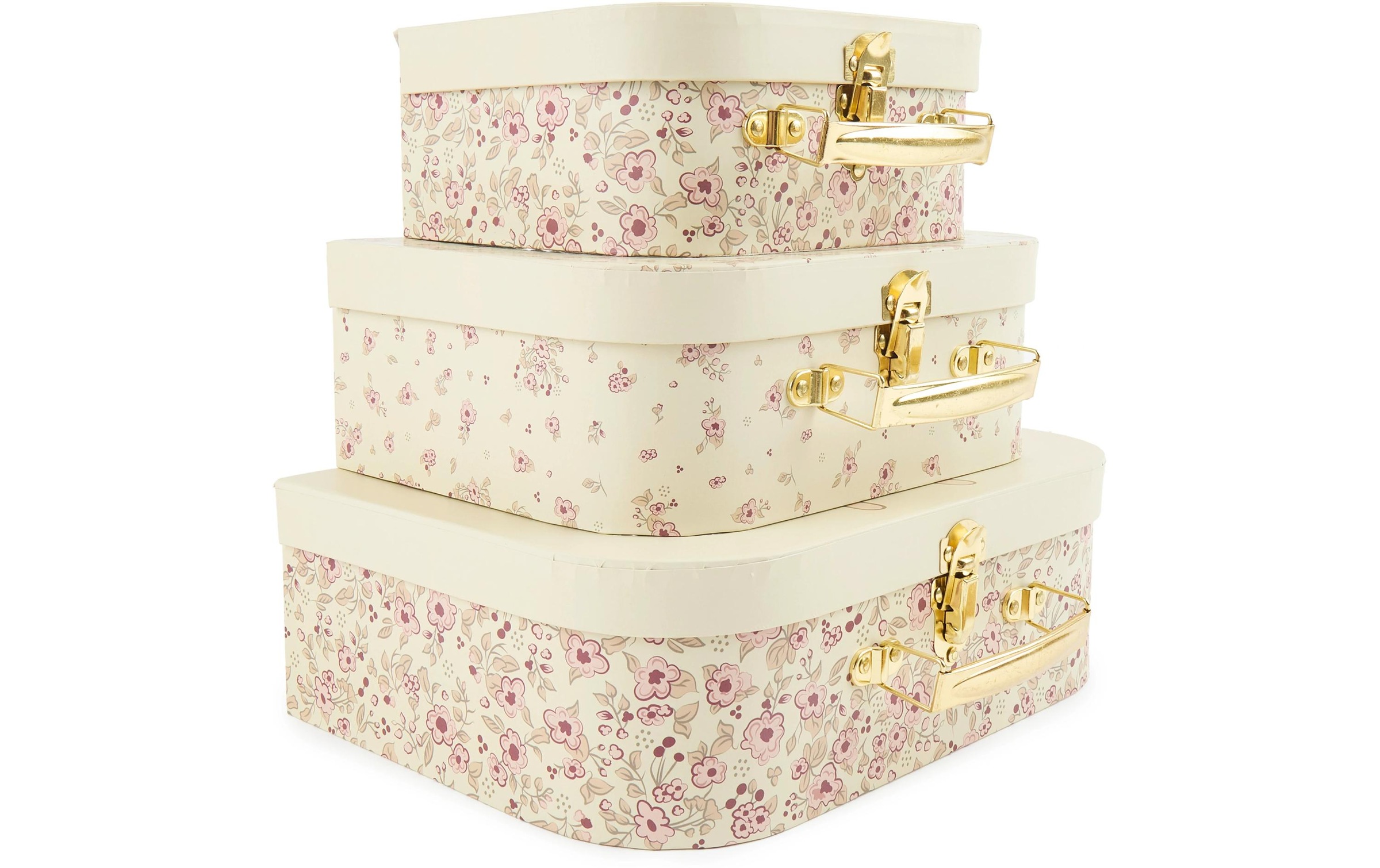 BIECO Spielwerkzeugkoffer »Ella vintage flowers 3er Set«