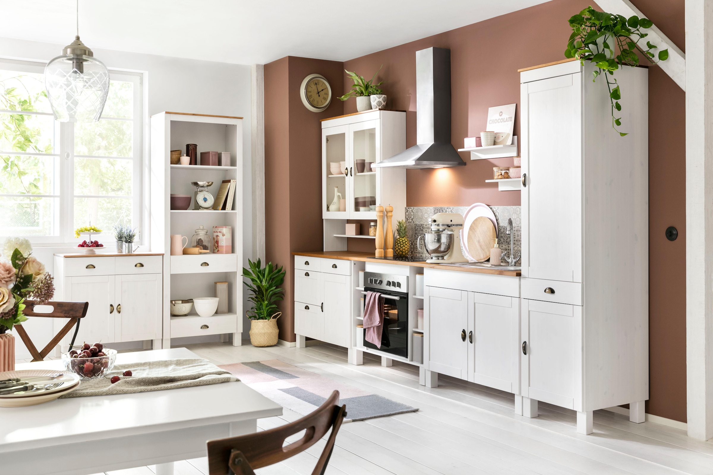 Home affaire Unterschrank »Oslo«, 85 cm breit, 38 cm tief, als Sideboard nutzbar, 2 Türen, 2 Schubladen