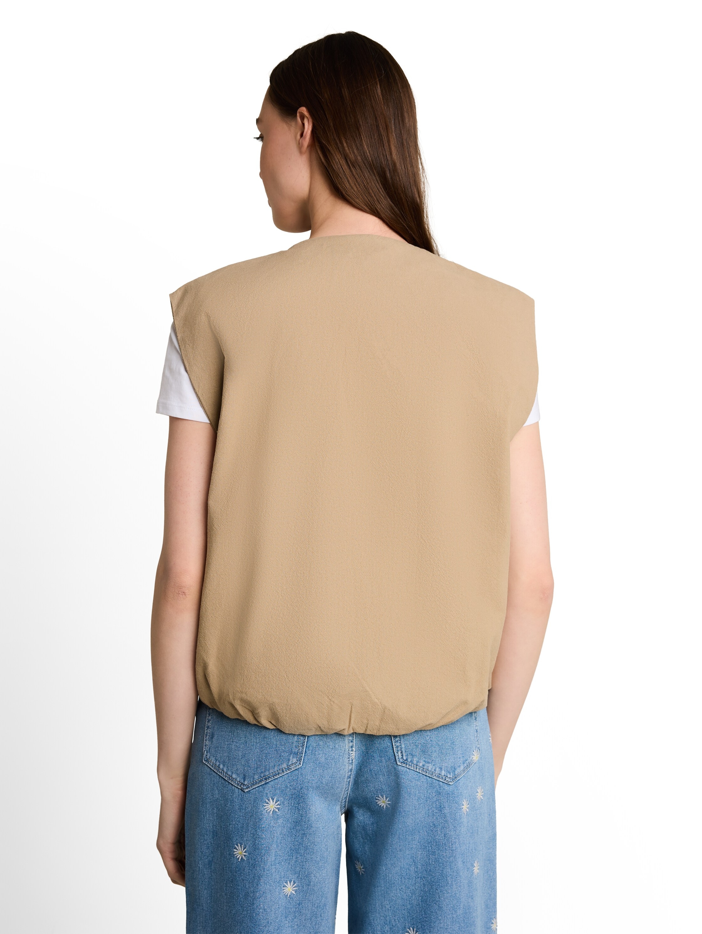 TOM TAILOR Denim Gilet court Avec fermeture éclair