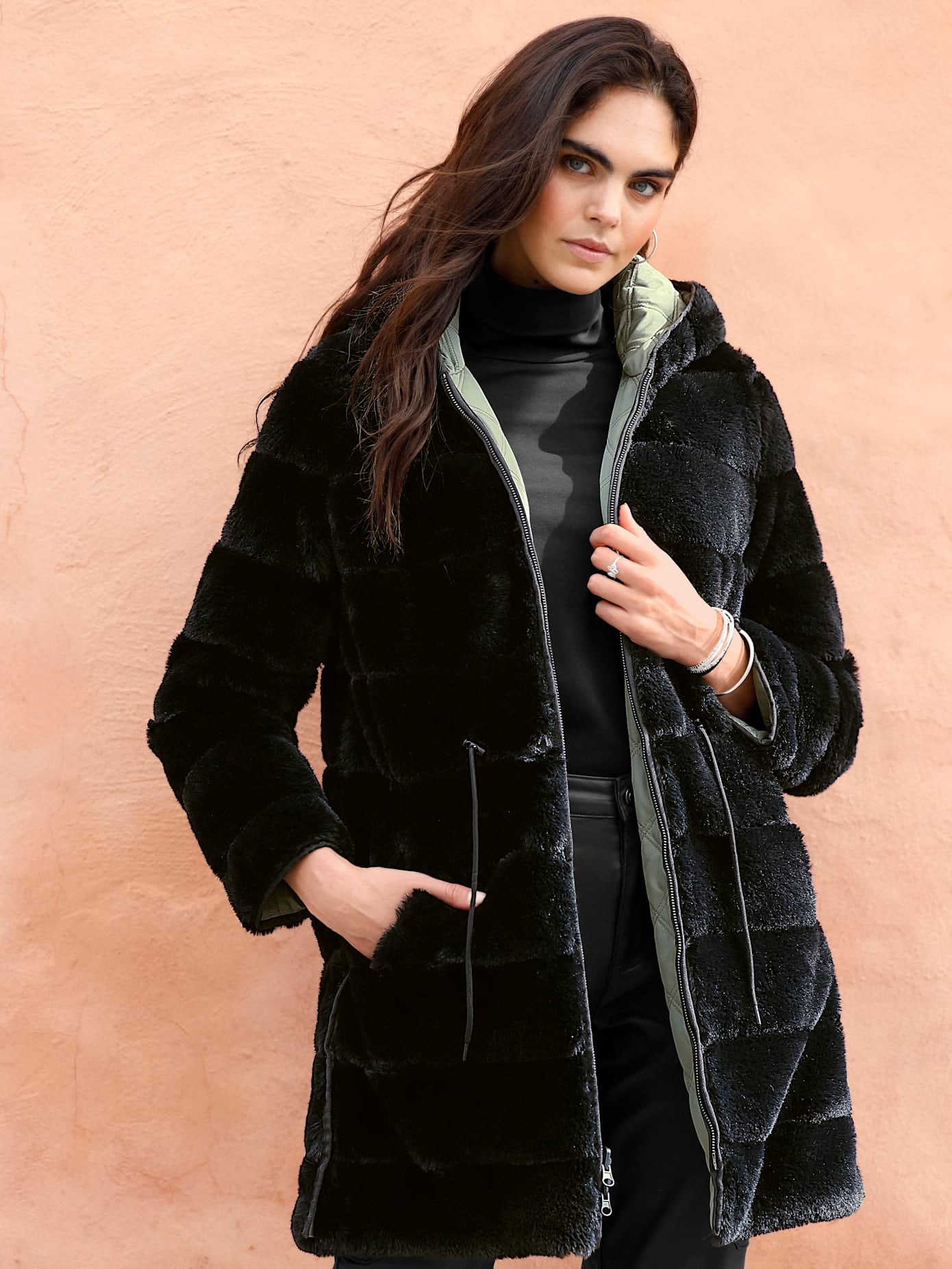 heine Veste réversible avec capuche