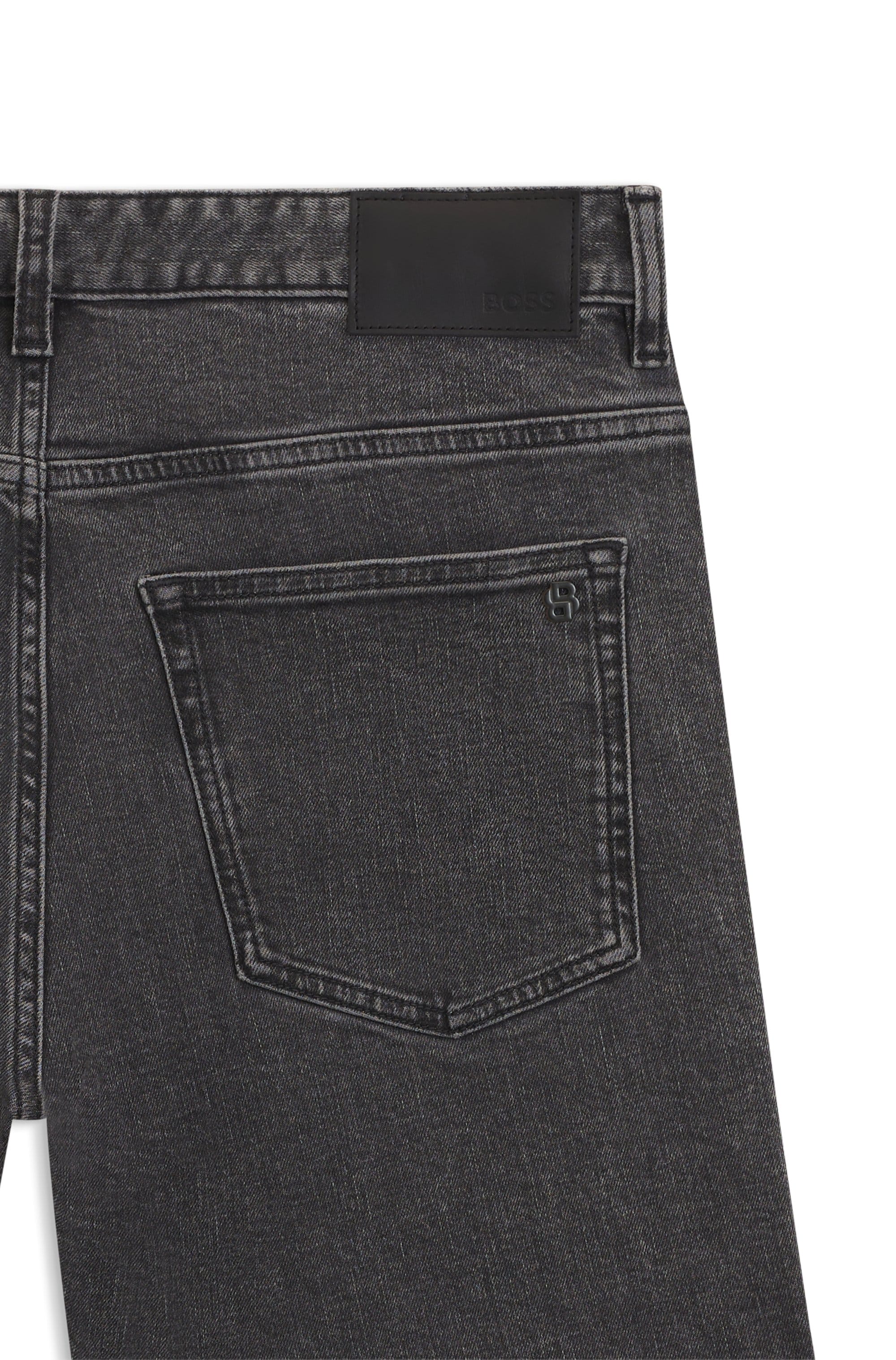 BOSS ORANGE Slim-fit-Jeans »DELAWARE BO« mit BOSS Leder-Badge
