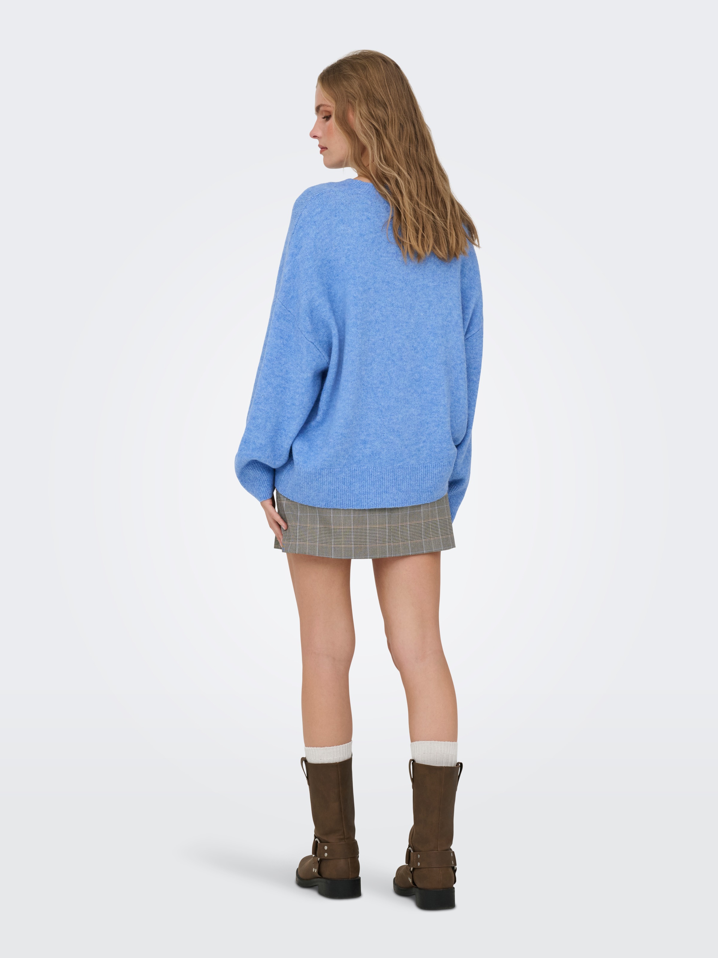JDY Pull en tricot »JDYSONJA L/S O-NECK PULLOVER KNT NOOS« mélange de matériaux