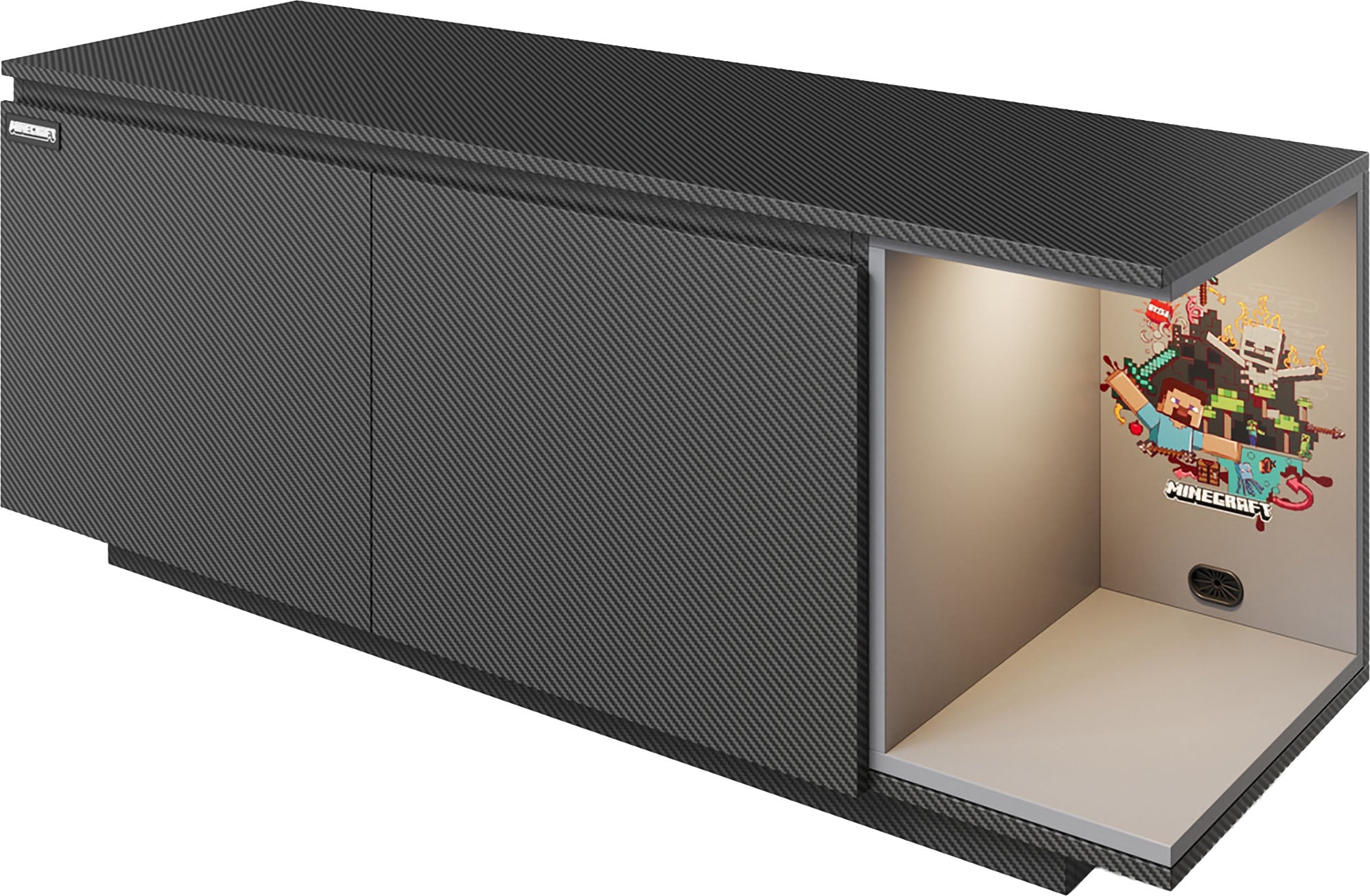 Image of Phoenix Lowboard "Minecraft Lowboard" inkl Beleuchtung