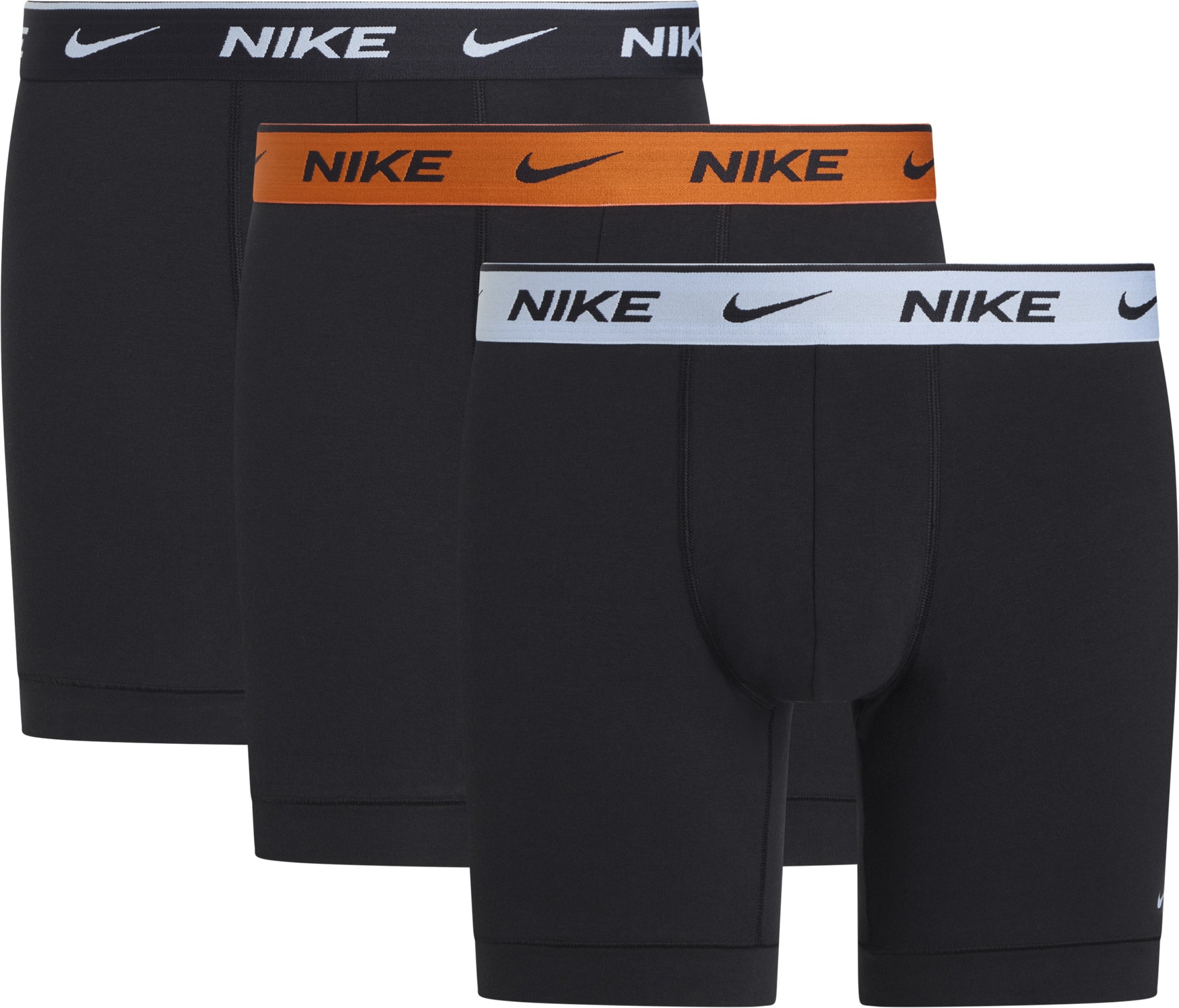 NIKE Underwear Boxers »BOXER BRIEF 3PK« Packung, 3er, 3 cuis mit NIKE Logo-Elastikbund