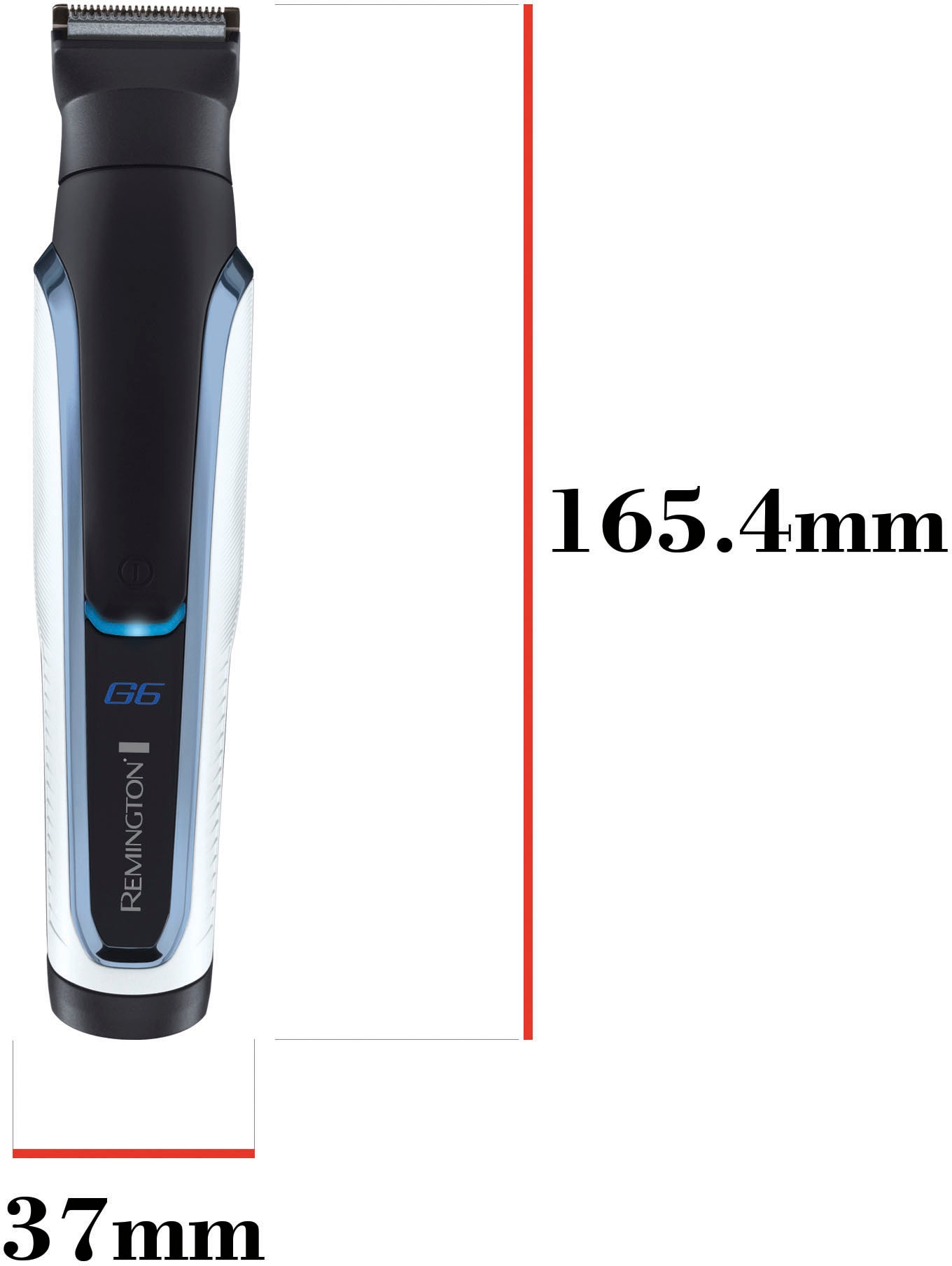 Remington Tondeuse à cheveux et à barbe »Graphite Series PG 6000« 9 Aufsätze Multigroomer avec 6 têtes amovibles