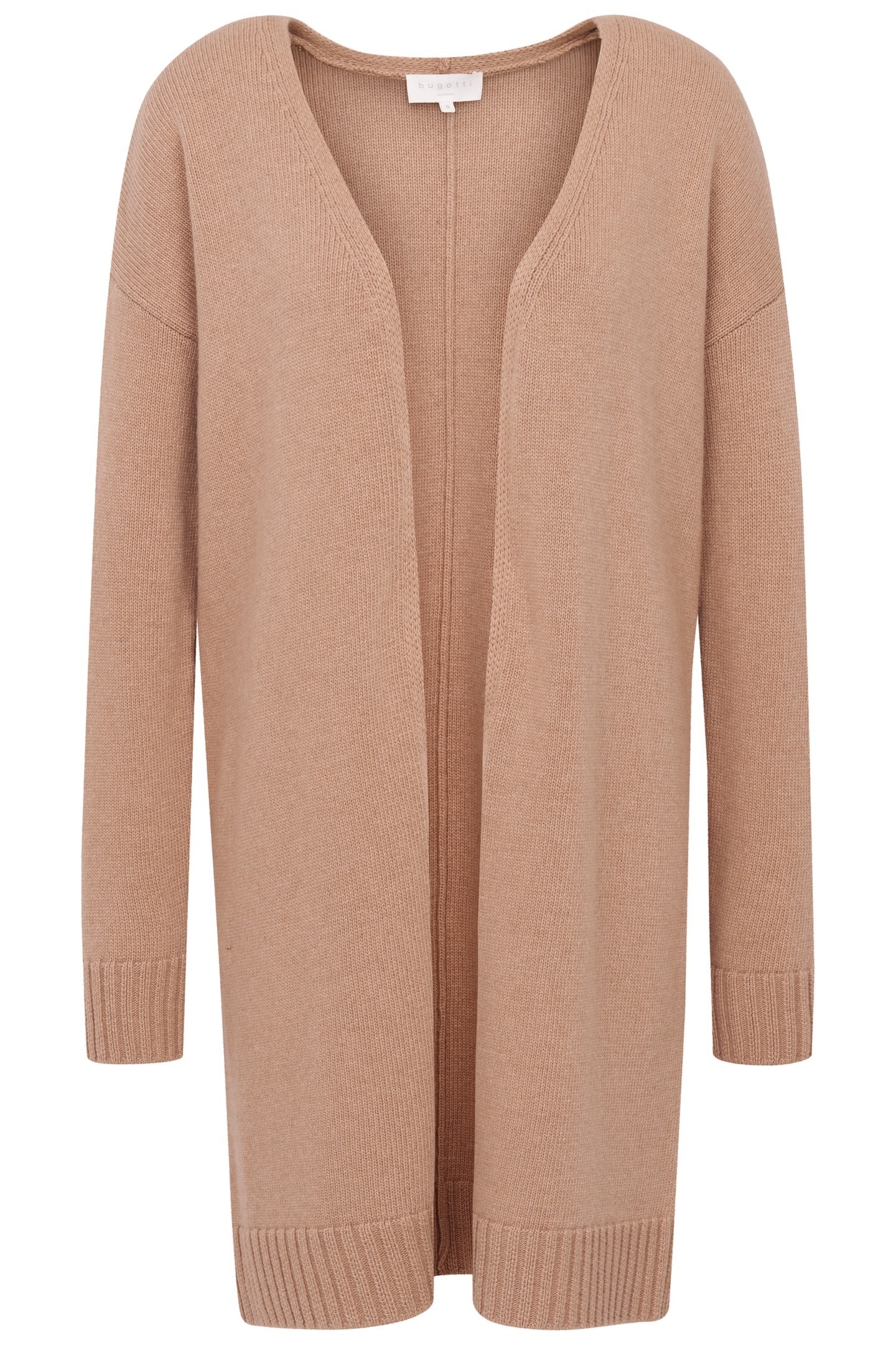 bugatti Strickjacke, mit breitem Rippenbündchen