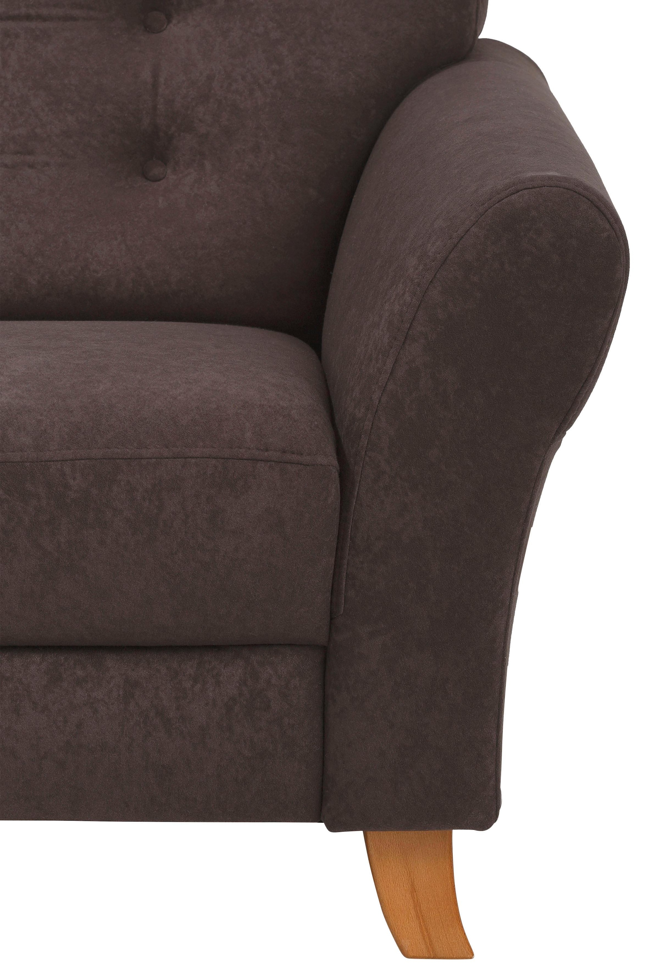 Home affaire 2-Sitzer »Trondheim« mit Federkern, Knopfheftung im Rücken