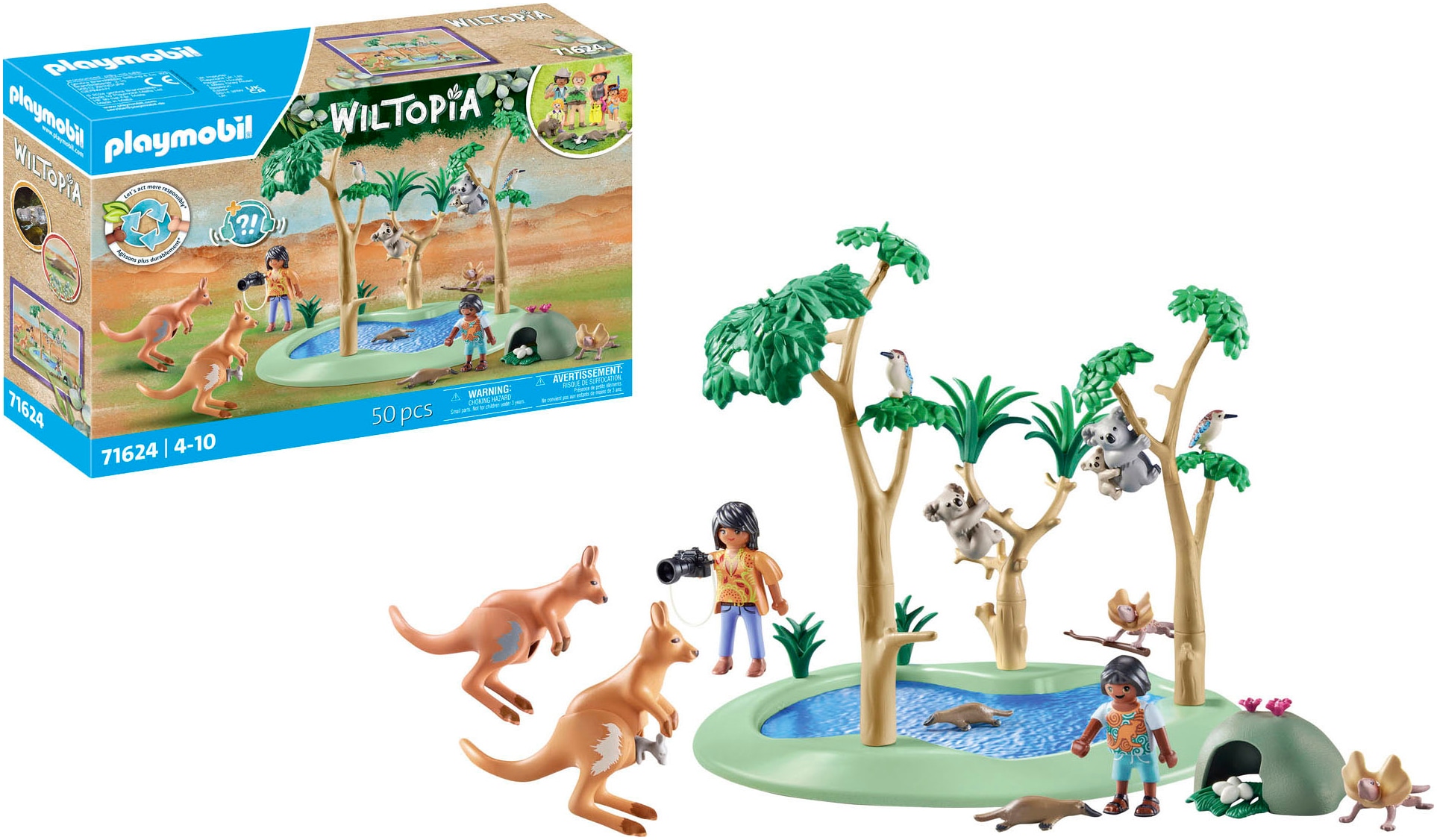Playmobil® Jeu de construction »Korallenriff Plattform (71623), Wiltopia« Made in Europe