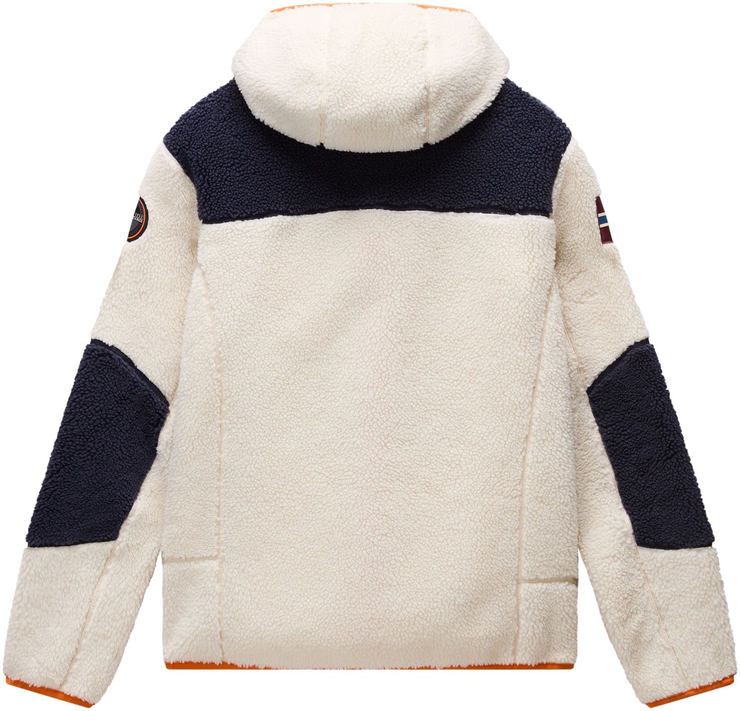 Napapijri Veste en peluche »YUPIK« mit Kapuze mit kontrastfarbenen Details