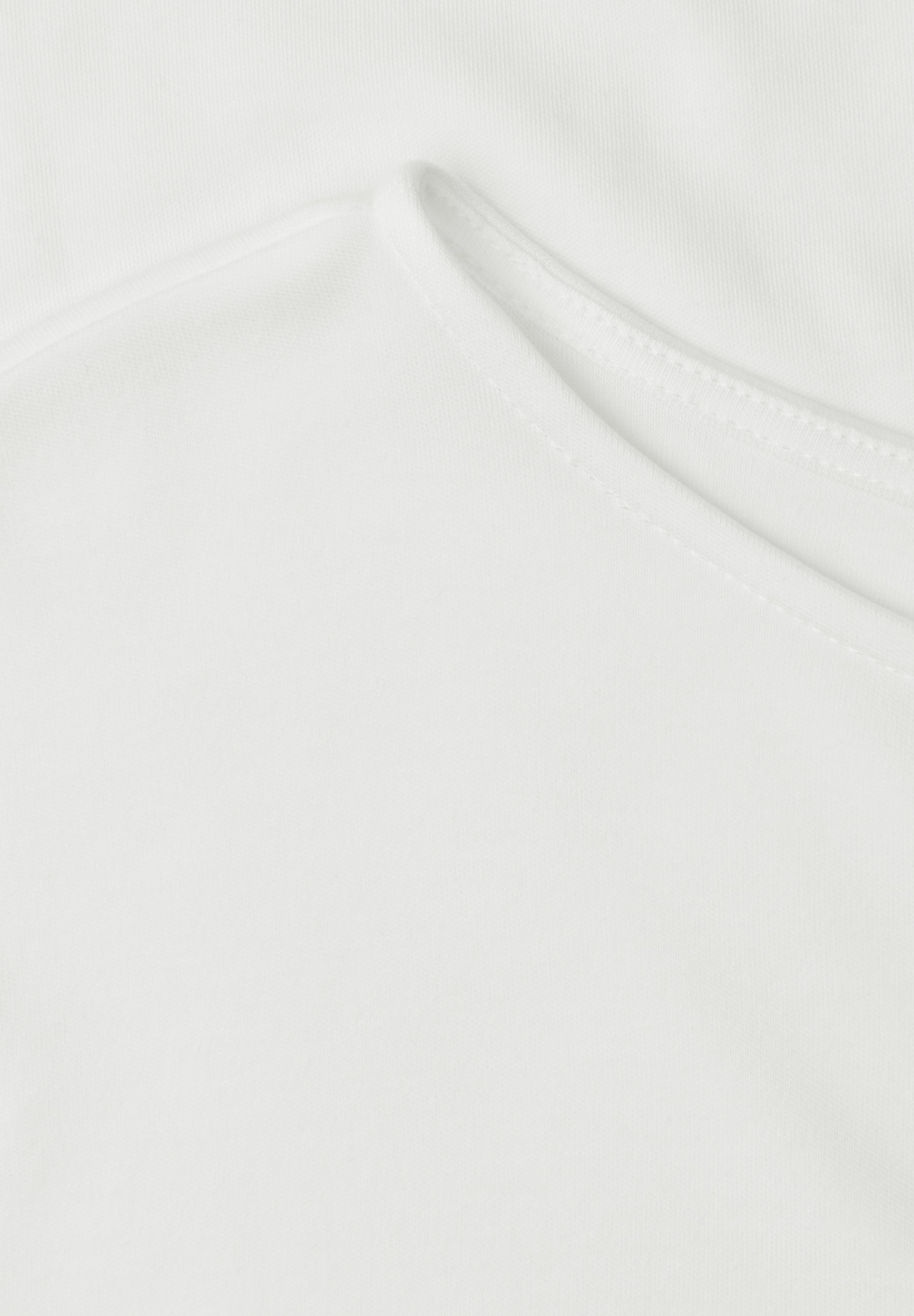 STREET ONE Shirt à col rond t-shirt d'été avec encolure bateau et taille élastique
