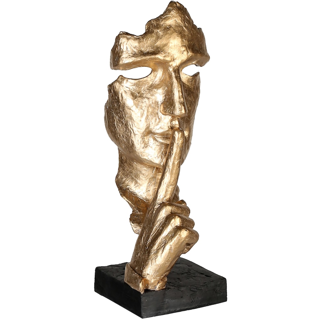 Casablanca by Gilde Dekofigur »Skulptur Silence, gold/schwarz«