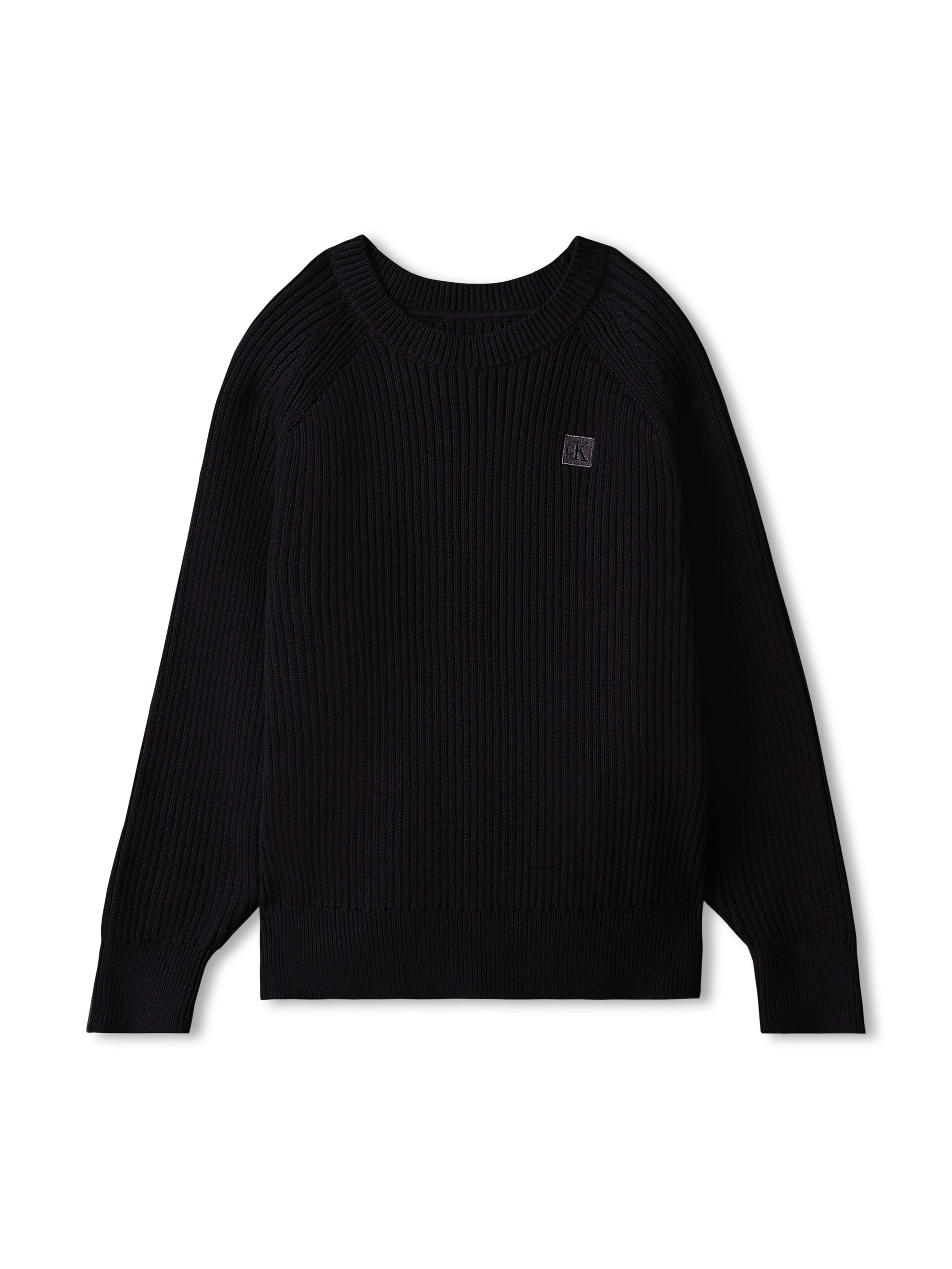Calvin Klein Jeans Pull en tricot Manches raglan, coupe régulière, coton pur