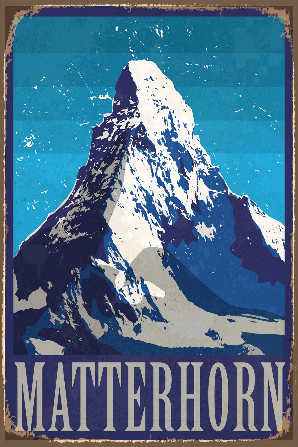 queence Metallbild »Matterhorn«, Berge & Alpenbilder, (1 St.), Stahlschilder