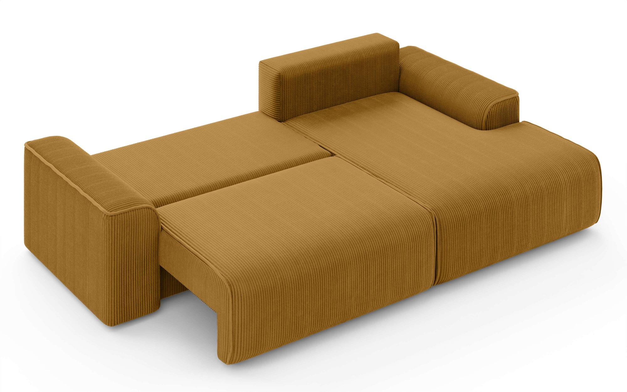 Home affaire Ecksofa »Santenay mit Bettfunktion und Bettkasten, Masse: B/T/H 266/164/90 cm«, L-Form mit Wellenfederung, Schlaffläche: 140x213 cm, auch in Cord