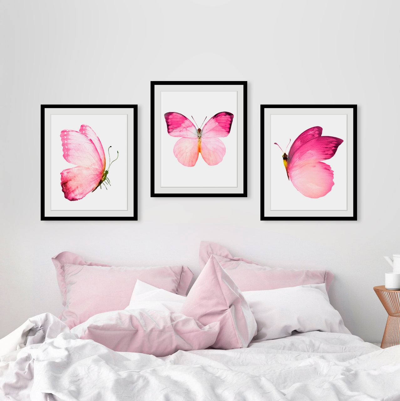 queence Bild »Judy« Insekten | Kunst | Schmetterlinge 1 Stk. tlg. HD Premium Poster-Druck inkl. Holzrahmen