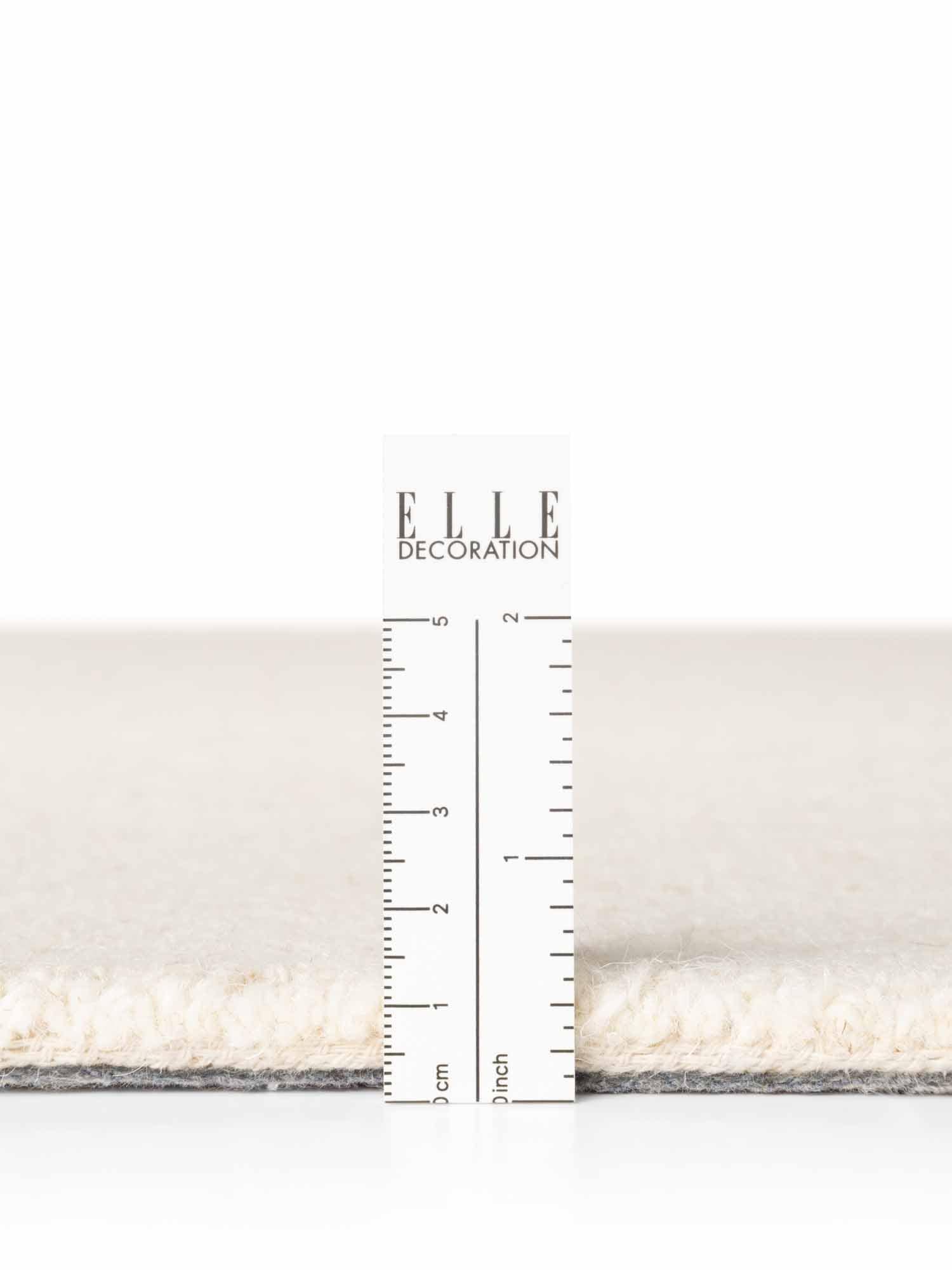 ELLE DECORATION Tapis en laine »Knots« Rond 13 mm Höhe handtuft, laine, rond, bouclé fin, salon, chambre, naturel