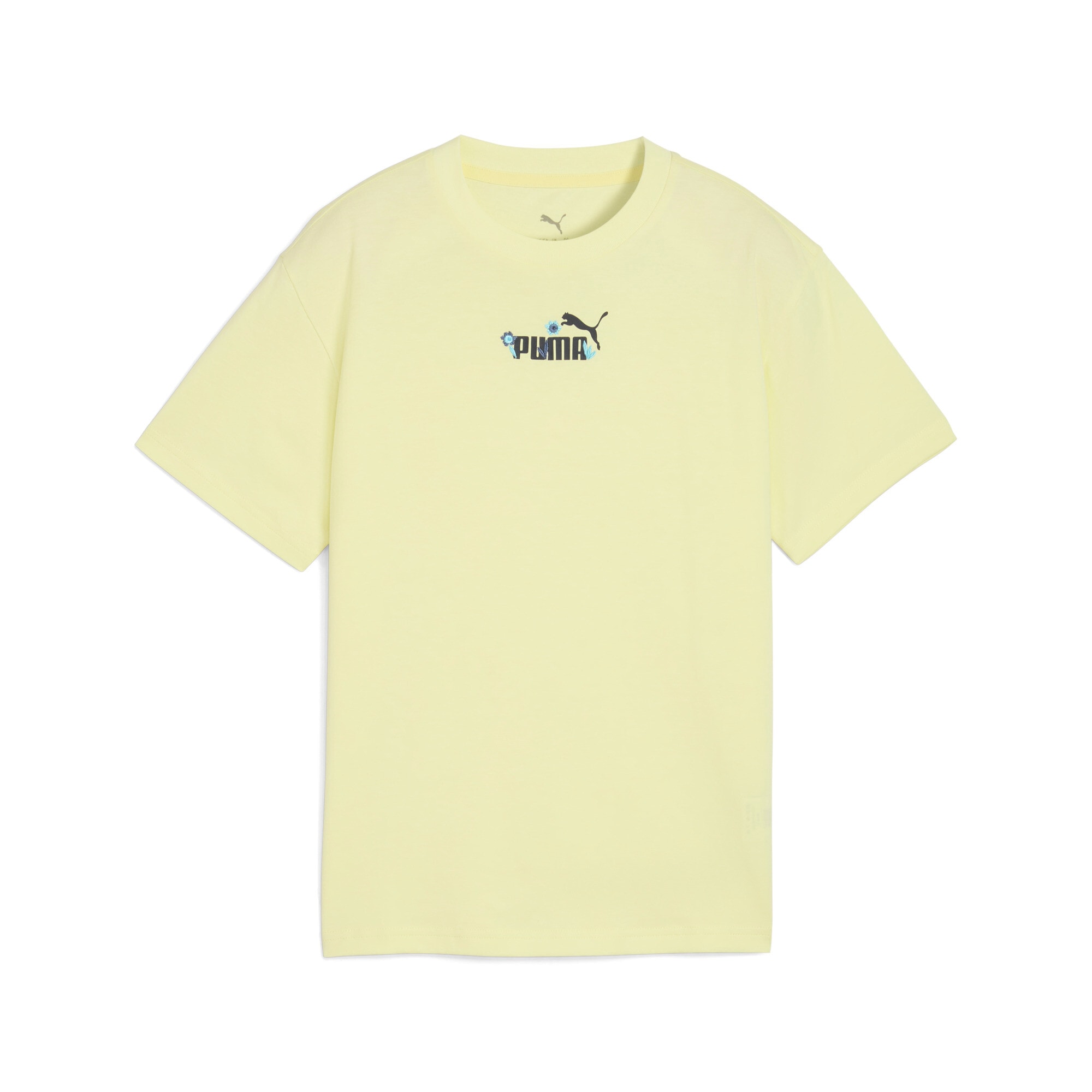 Image of PUMA T-Shirt "ESS NATURE 2.0 RELAXED TEE G" Kurzarm, Rundhalsausschnitt, mit Print-Applikation, aus Baumwolle