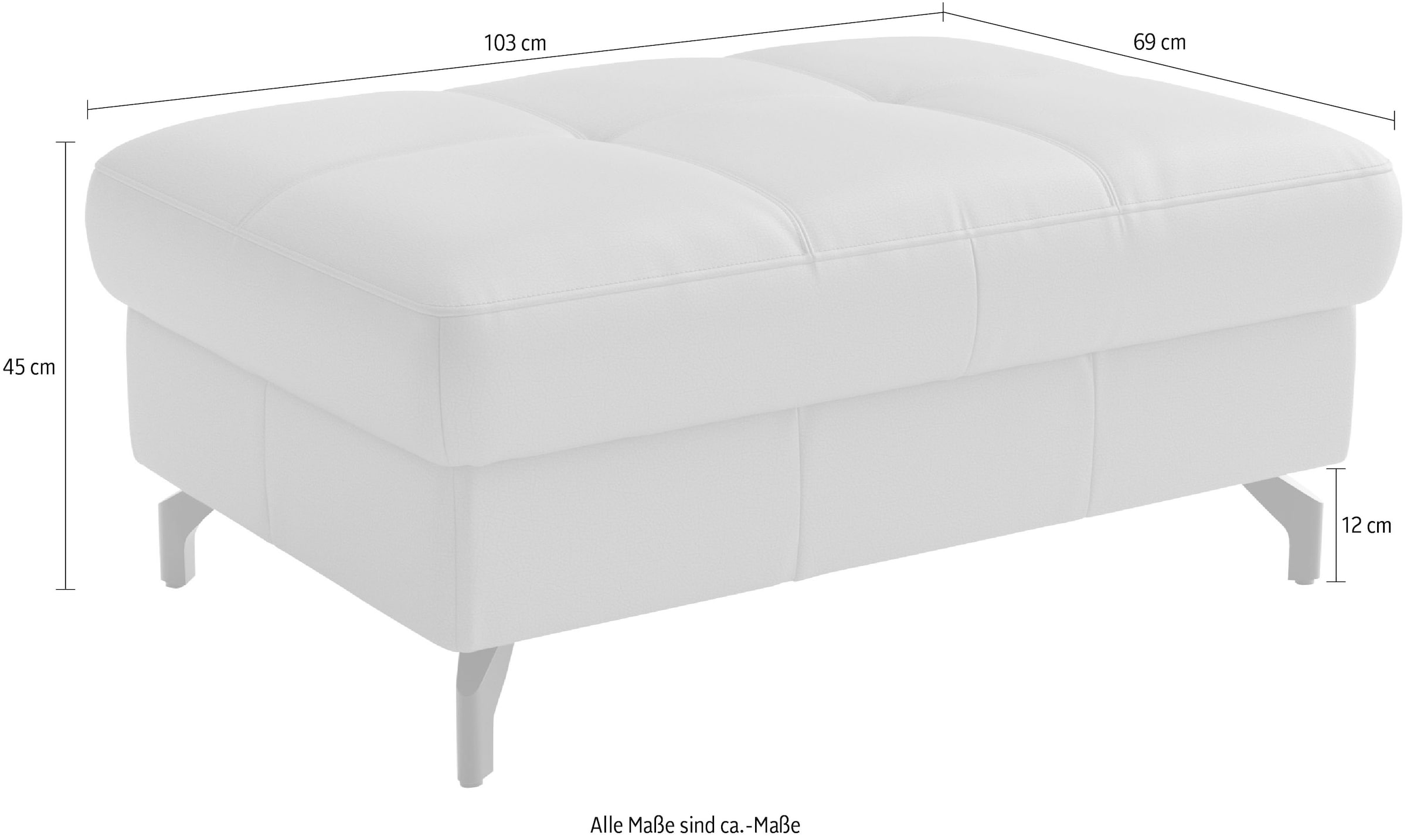 sit&more Polsterhocker »Vanity Leder«