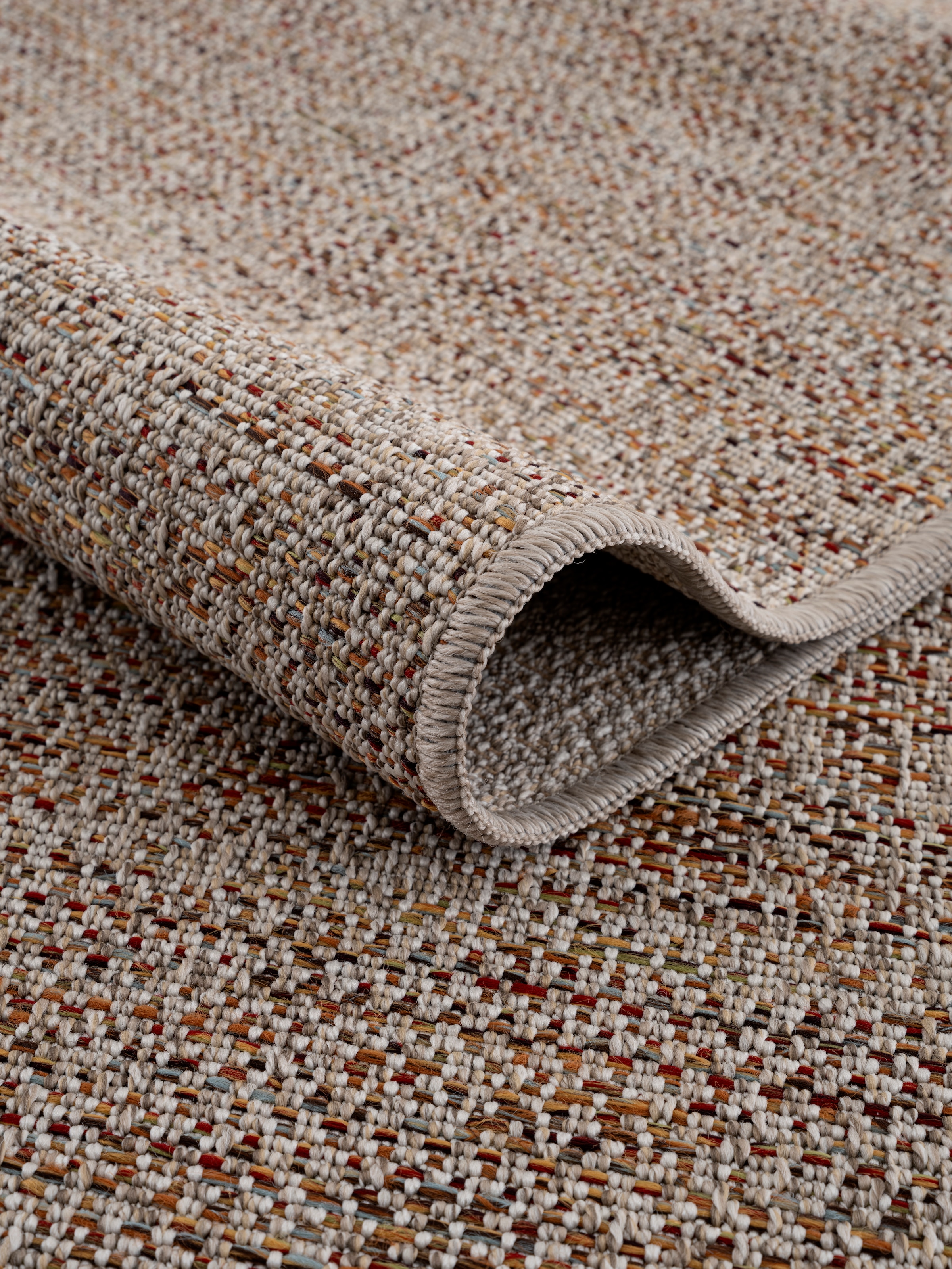 GOODproduct Teppich »Lennor, In- und Outdoor geeignet, Balkon, Camping« rechteckig 8 mm Höhe Wetterfest & UV-beständig, meliert, Sisal-Optik, Esszimmer, Wohnzimmer