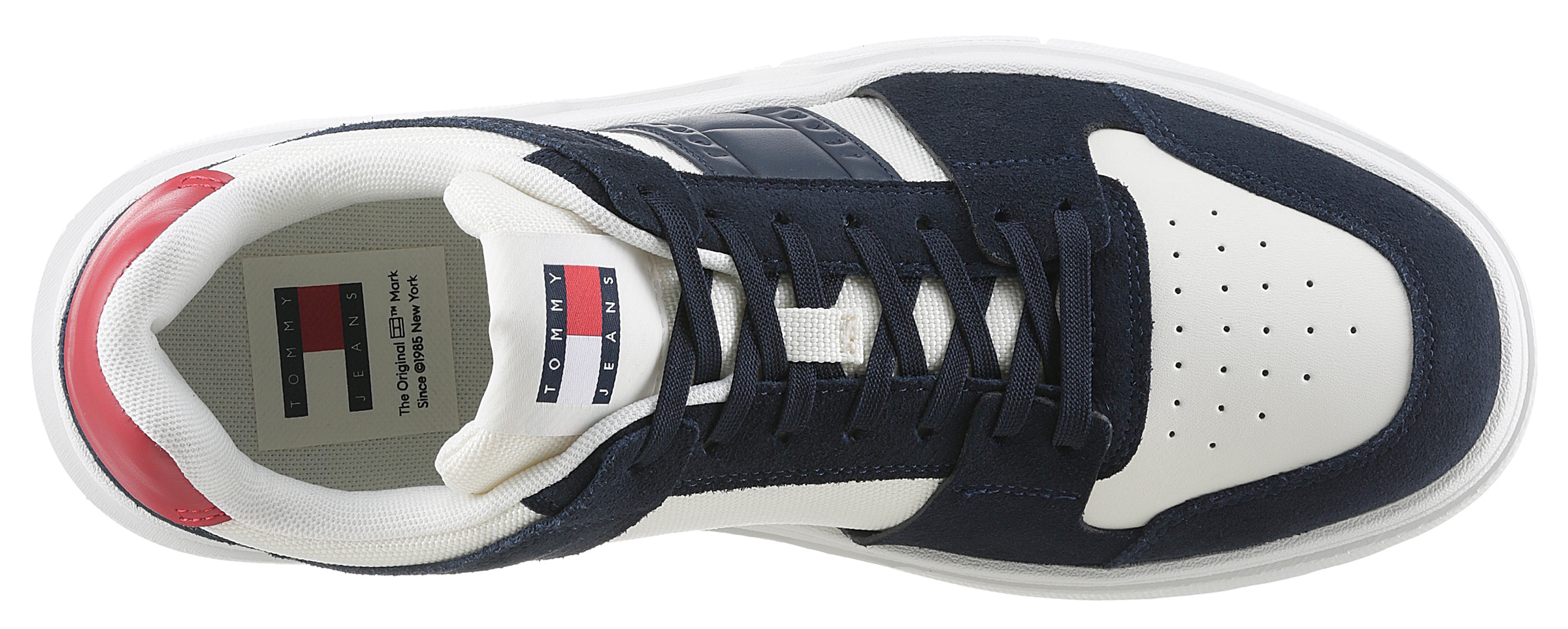 Tommy Jeans Sneaker »THE BROOKLYN MIX MAT.«, Freizeitschuh, Halbschuh, Schnürschuh mit seitlichem Logo