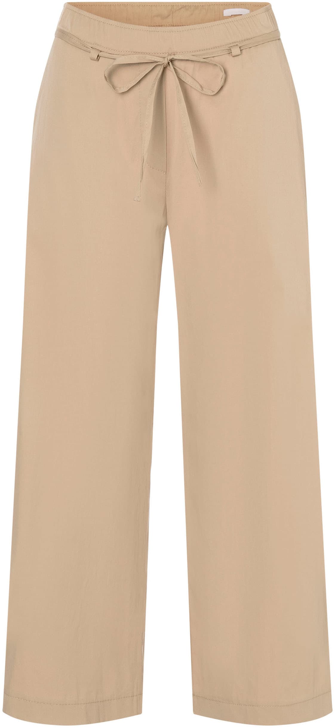 Image of MAC 7/8-Hose "CHIARA BELT cropped" Wide Fit, mit geradem, weitem Bein