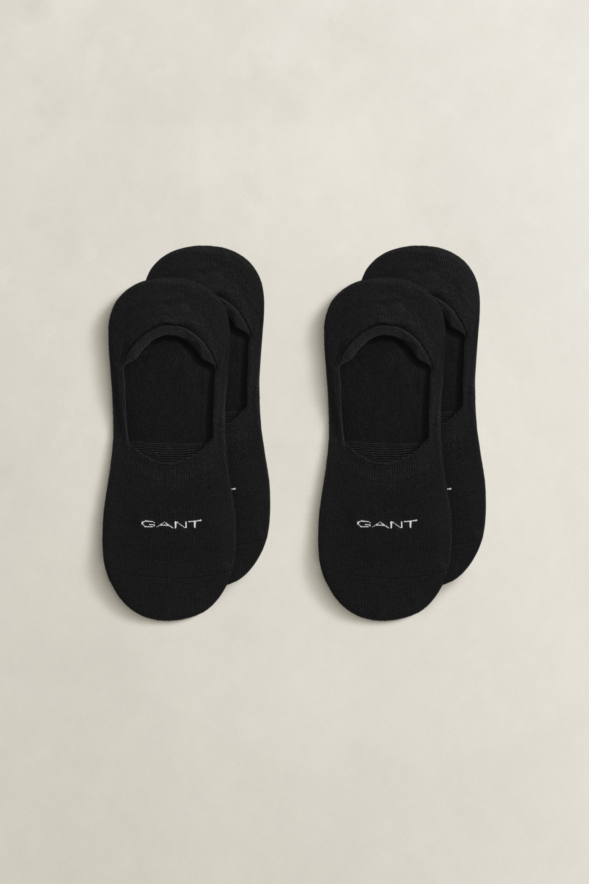 Gant Chaussons »INVISIBLE SOCKS 2-PACK« mit Silikonbesatz am Fersenbereich