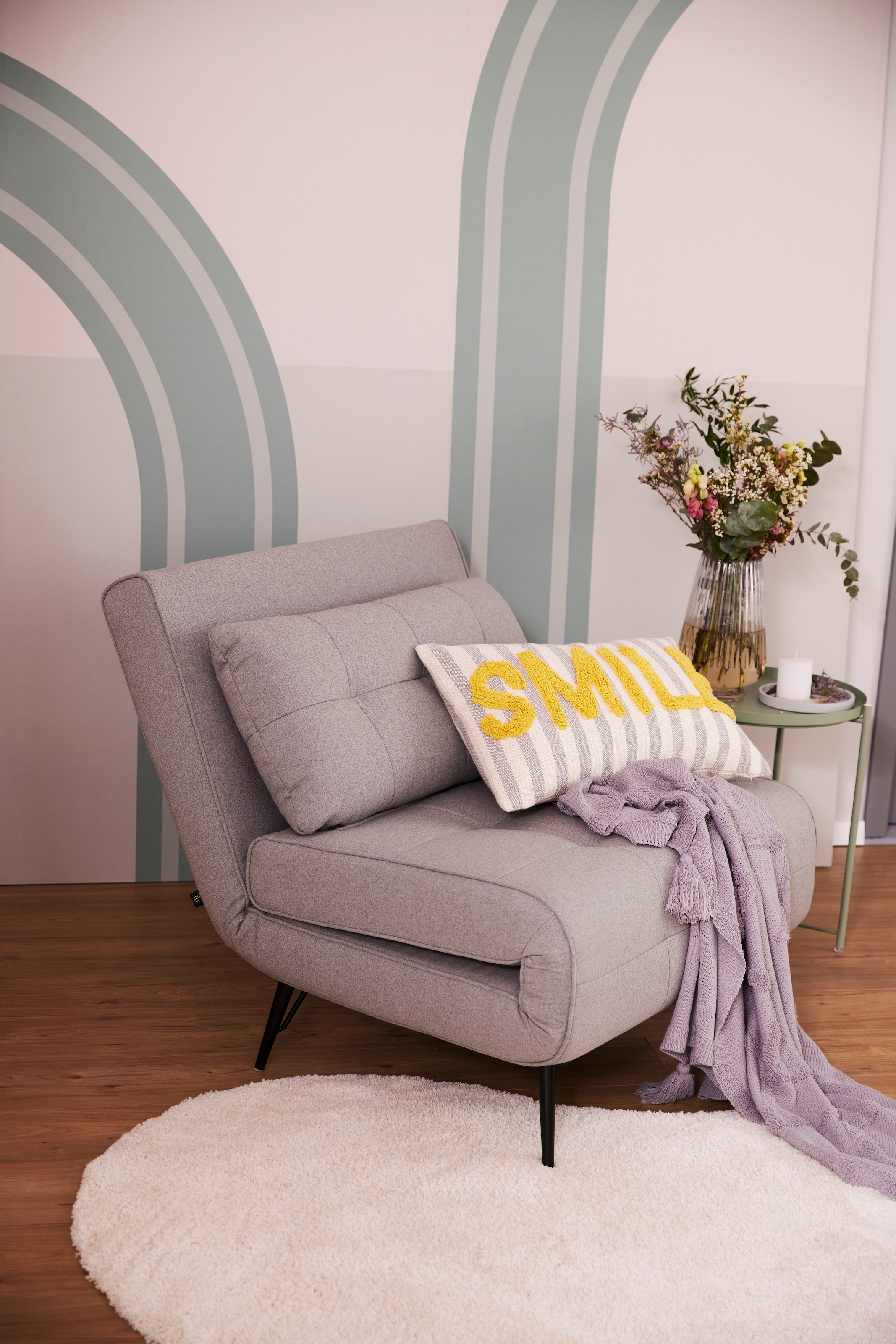 LeGer Home by Lena Gercke Hochflor-Teppich »Halrum, einfarbig,«, organische Form