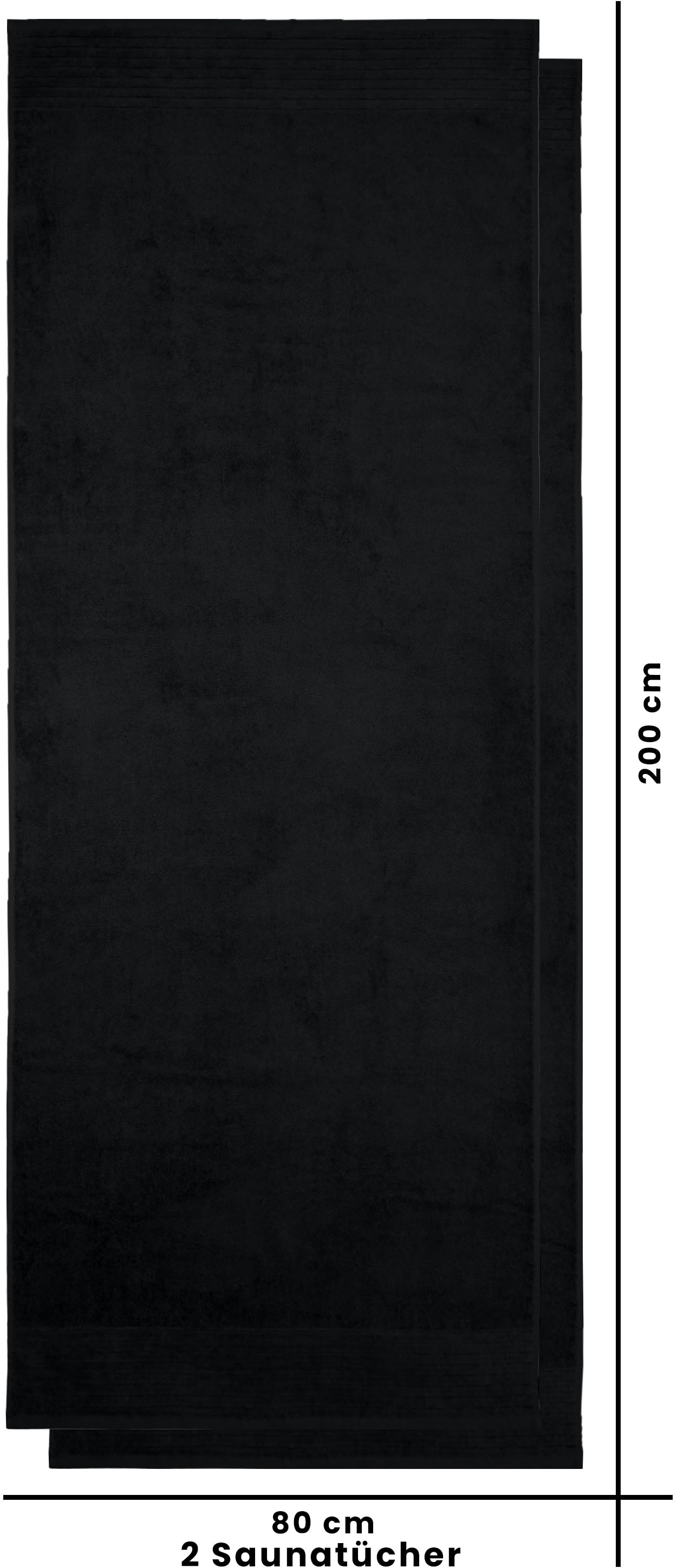 GOODproduct Saunatuch »Sanremo Premium, Premium Handtücher, 600 gr/m², 80x200cm« Bordüre, einfarbig, flauschig, weich, dicke Qualität, 5 Jahre Garantie