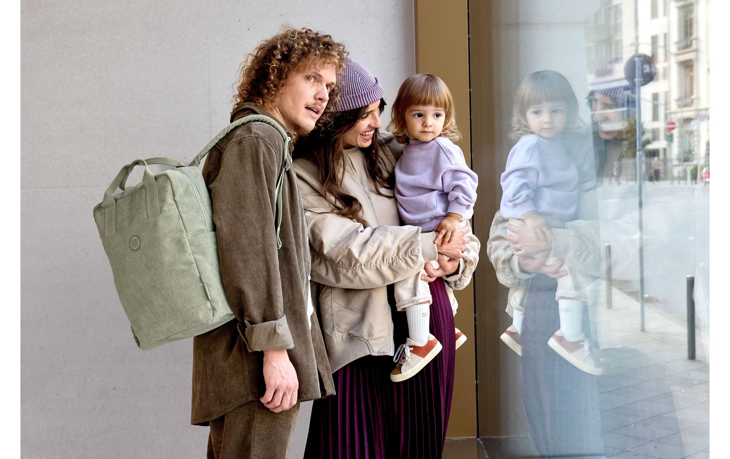 LÄSSIG Wickelrucksack »Vividal Cord«