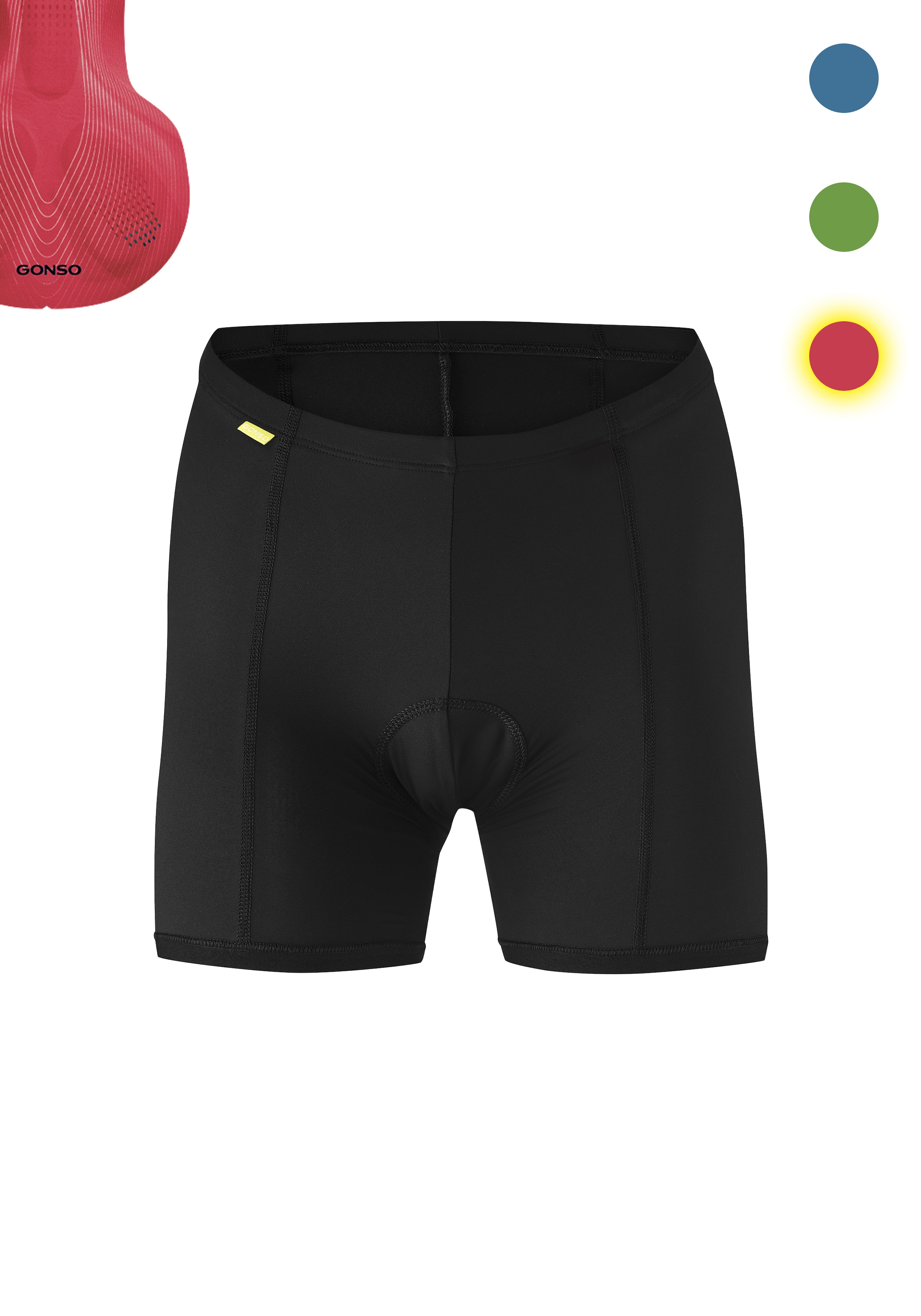 Gonso Pantalon de vélo »Sitivo U W«  Damen Fahrradunterhose, Radhose mit speziellem Sitzpolster, Tight Fit