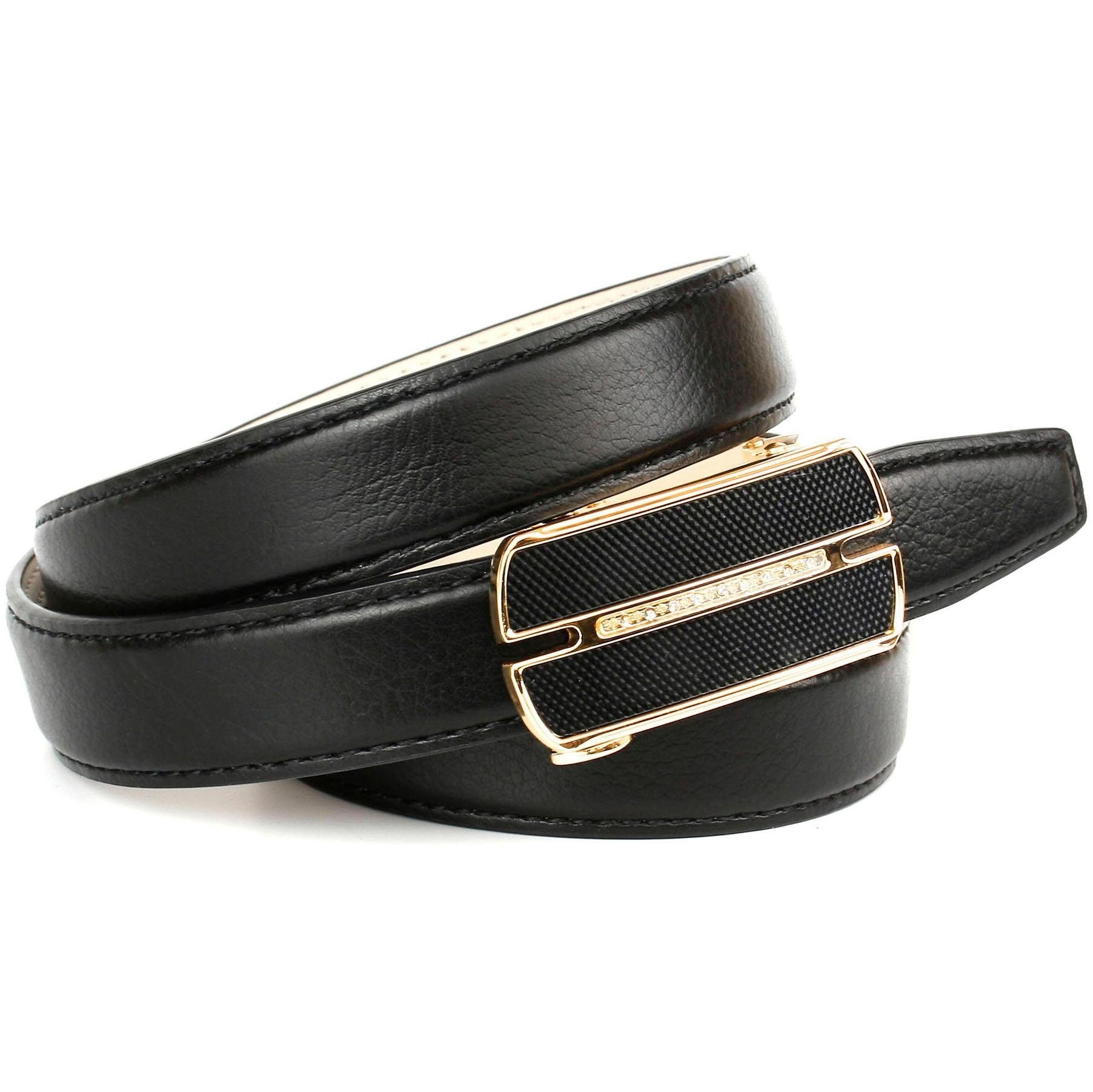 Image of Anthoni Crown Ledergürtel, mit Glaskristallen besetzter Schliesse, Bicolor-Optik bei Ackermann Versand Schweiz