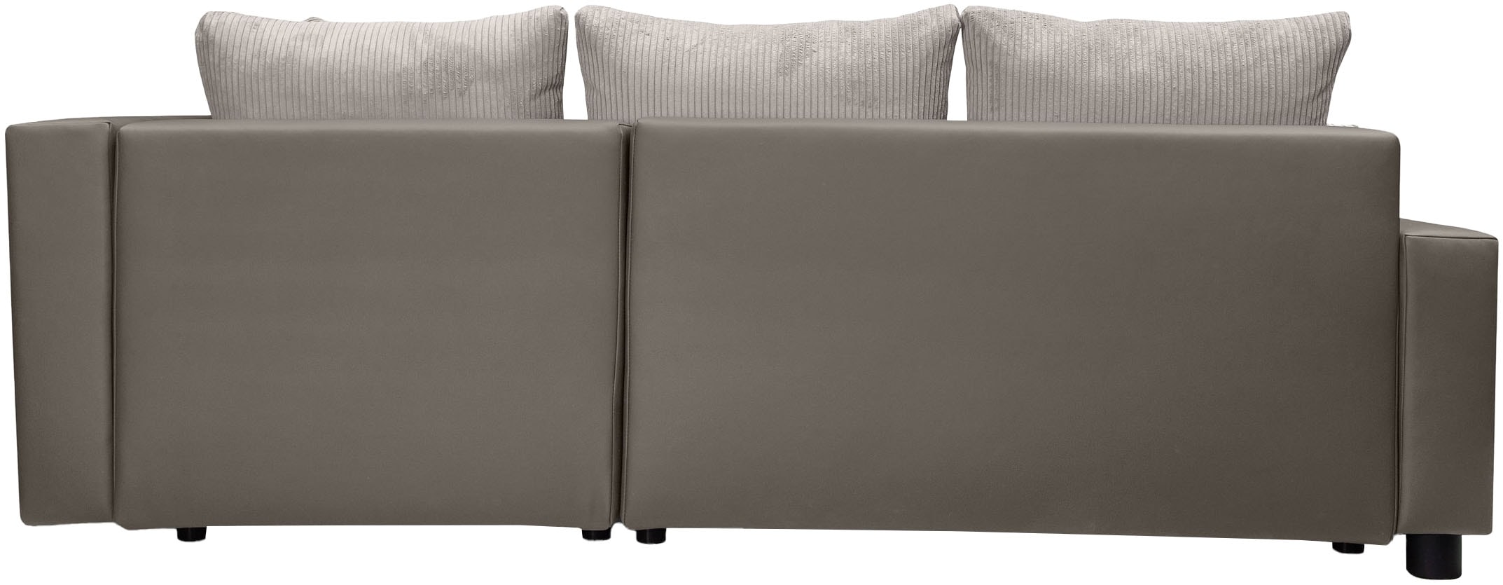 COLLECTION AB Ecksofa »Parma L-Form«, mit Schlaffunktion und Bettkasten, inklusive Kissen, Bonellfederkern