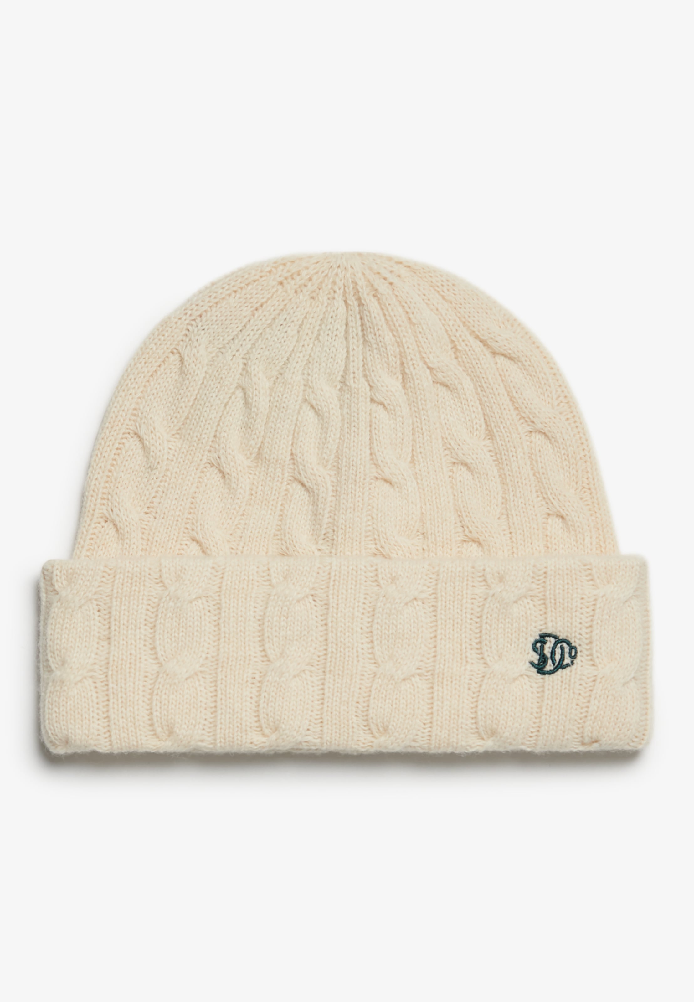 Superdry Strickmütze »PREMIUM CABLE KNIT BEANIE HAT« Materialmix